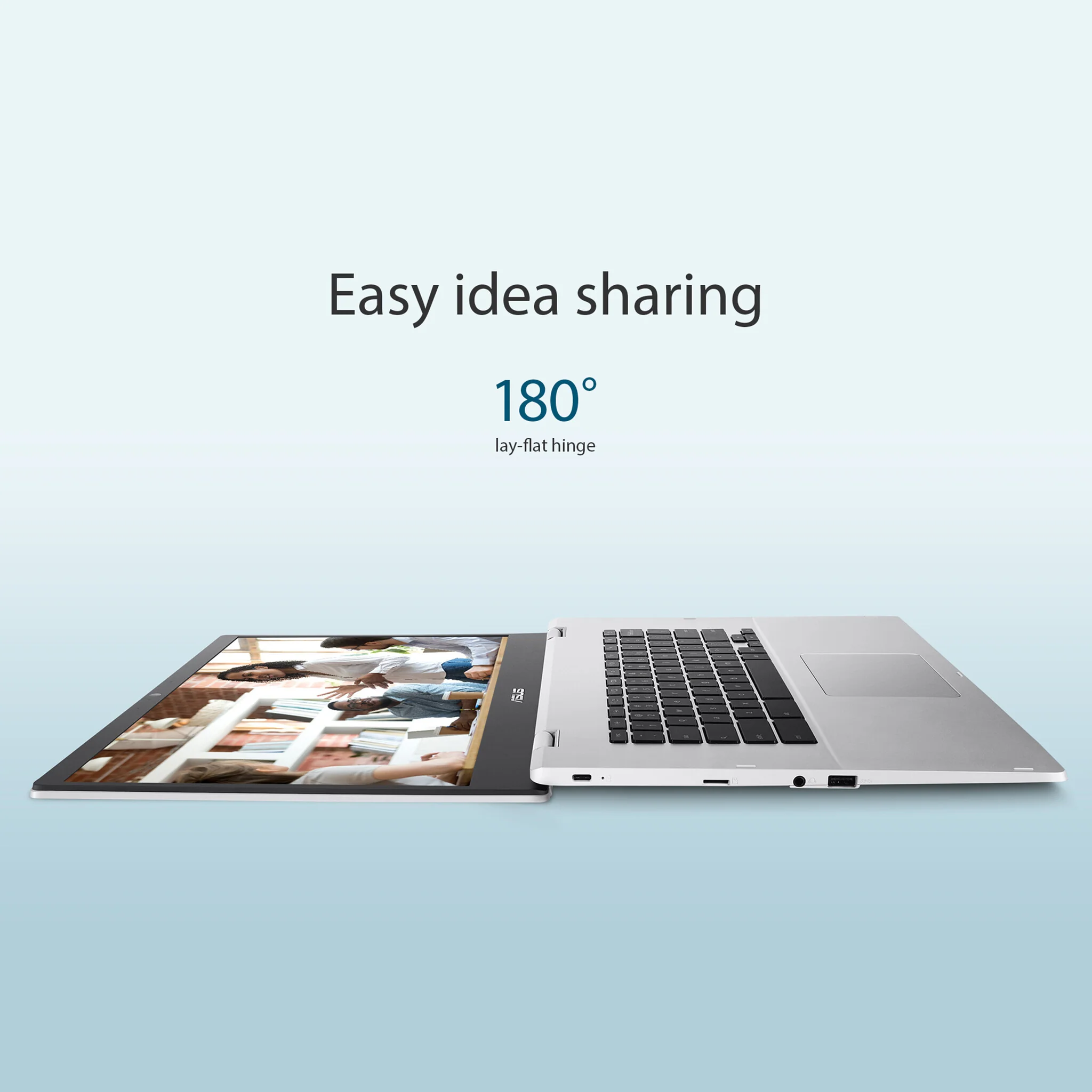 ASUS Chromebook - 39.6 cm (15.6") - Intel® Pentium® Silver N6000 - 4 GB LPDDR4x-SDRAM - 64 GB eMMC - Wi-Fi 6 - ChromeOS - Silver - Image 7