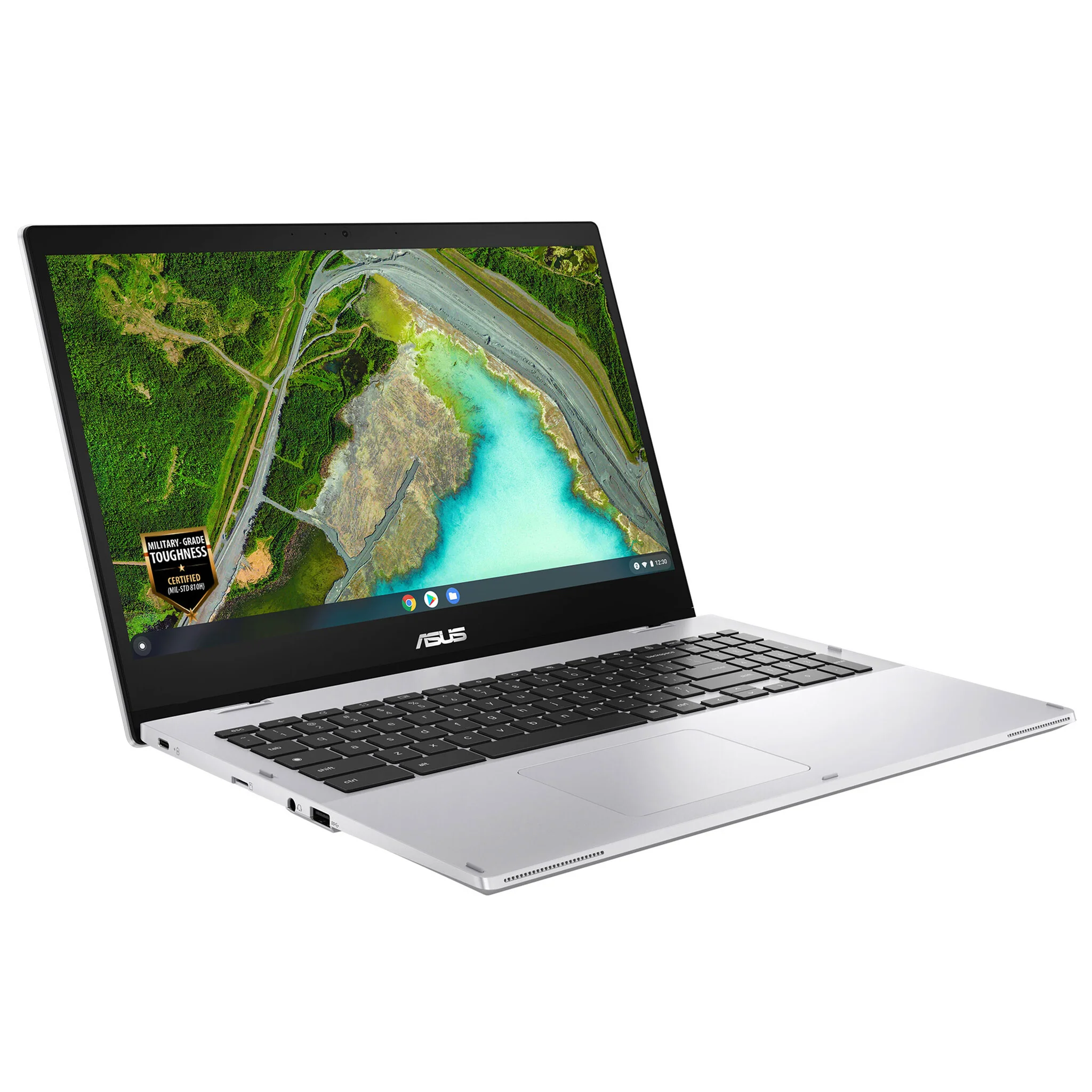 ASUS Chromebook - 39.6 cm (15.6") - Intel® Pentium® Silver N6000 - 8 GB LPDDR4x-SDRAM - 128 GB eMMC - Wi-Fi 6 - ChromeOS - Silver - Image 2
