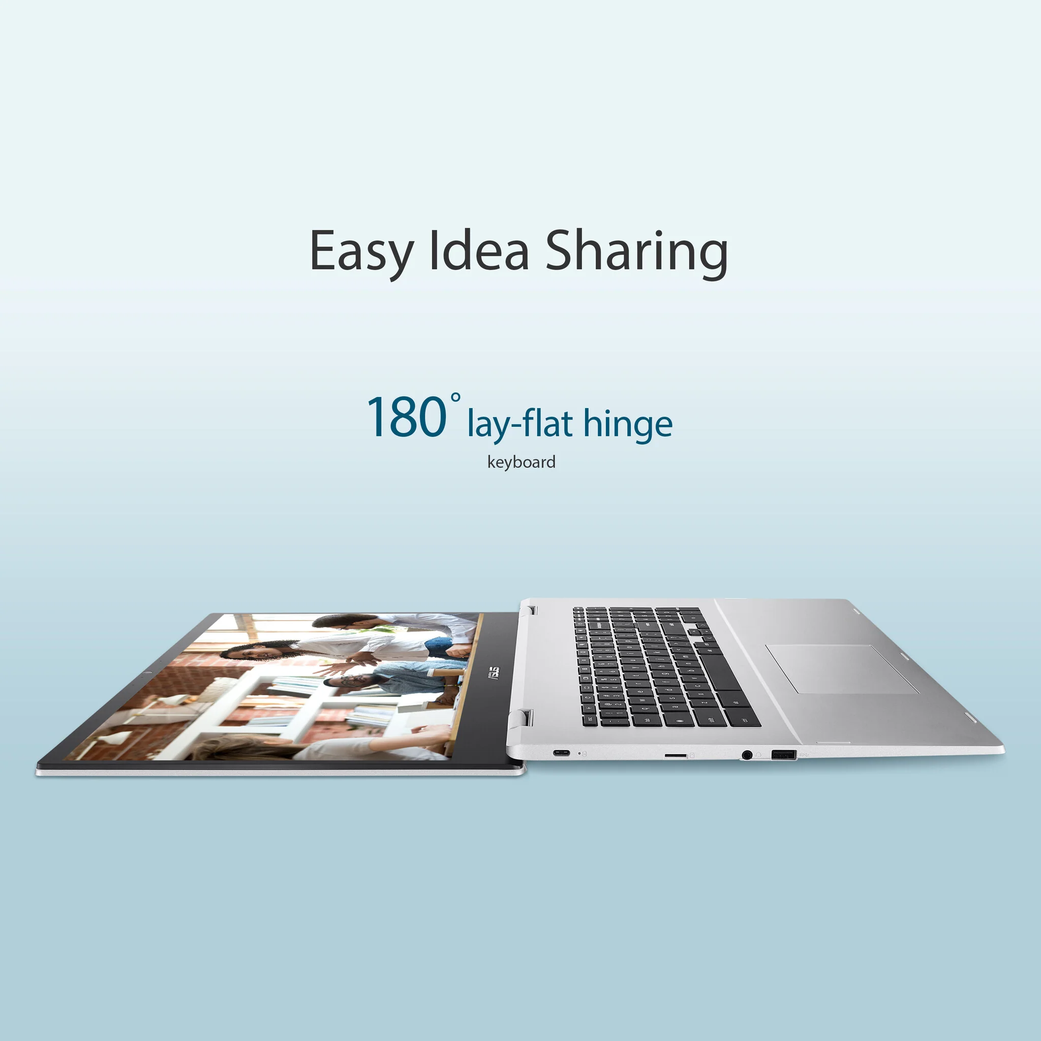 ASUS Chromebook - 43.9 cm (17.3") - Intel® Pentium® Silver N6000 - 4 GB LPDDR4x-SDRAM - 128 GB eMMC - Wi-Fi 6 - ChromeOS - Silver - Image 7