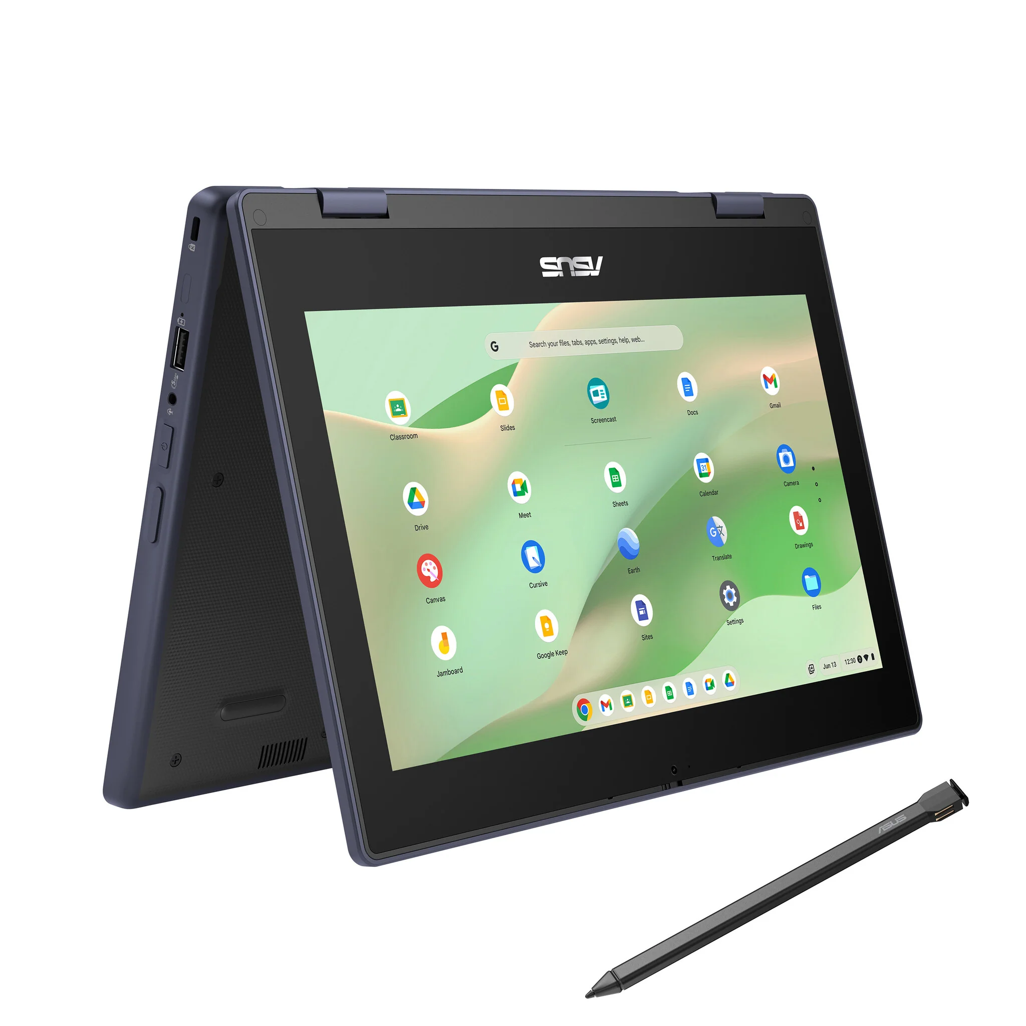 ASUS Chromebook CZ11 Flip 29.5 cm - (11.6") - Touchscreen - MediaTek Kompanio 520 - 4 GB LPDDR4x-SDRAM - 64 GB eMMC - Wi-Fi 6 - ChromeOS - Grey - Image 3