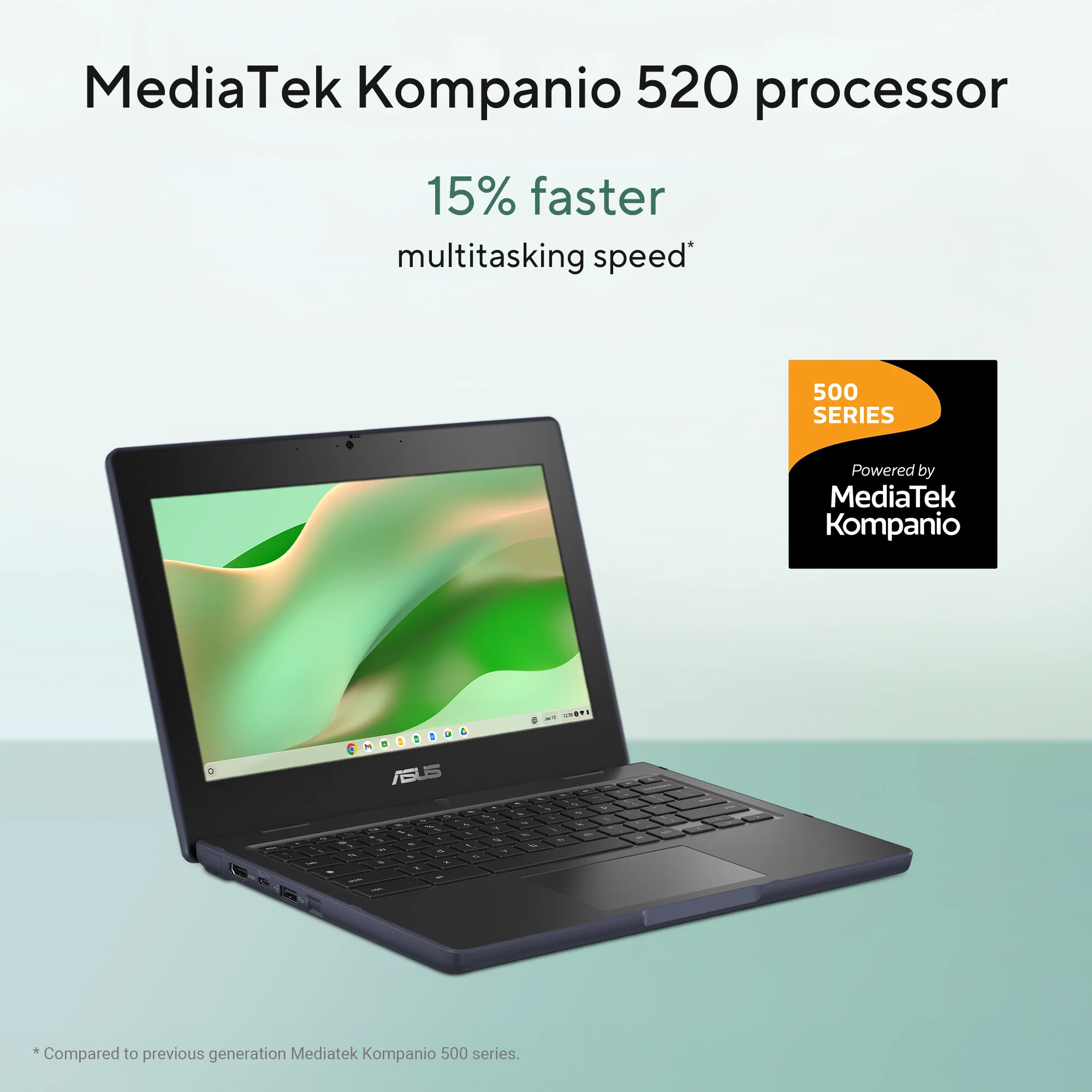 ASUS Chromebook Laptop - 29.5 cm (11.6") - ARM Cortex 520 - 4 GB LPDDR4x-SDRAM - 64 GB eMMC - Wi-Fi 6 - ChromeOS - Grey - Image 13