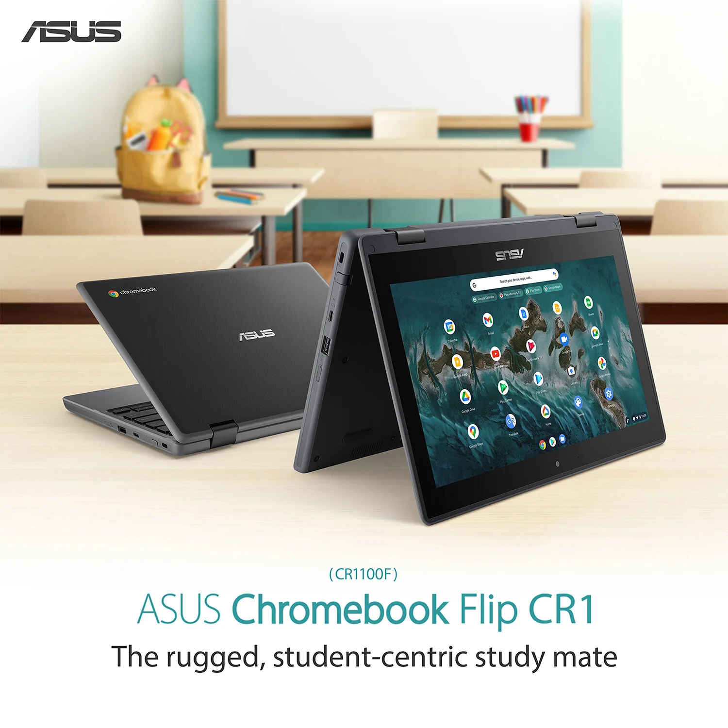 ASUS Chromebook Flip CR1 - 29.5 cm (11.6") - Touchscreen - Intel® Celeron® N N4500 - 4 GB LPDDR4x-SDRAM - 64 GB eMMC - Wi-Fi 6 - ChromeOS - Grey - Image 7