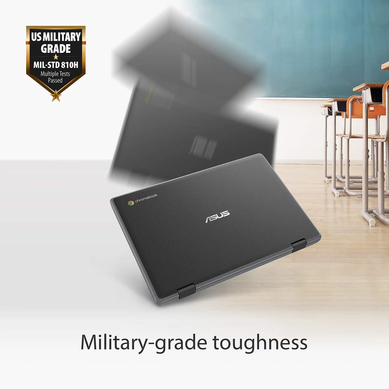 ASUS Chromebook Flip CR1 - 29.5 cm (11.6") - Touchscreen - Intel® Celeron® N N4500 - 4 GB LPDDR4x-SDRAM - 64 GB eMMC - Wi-Fi 6 - ChromeOS - Grey - Image 8