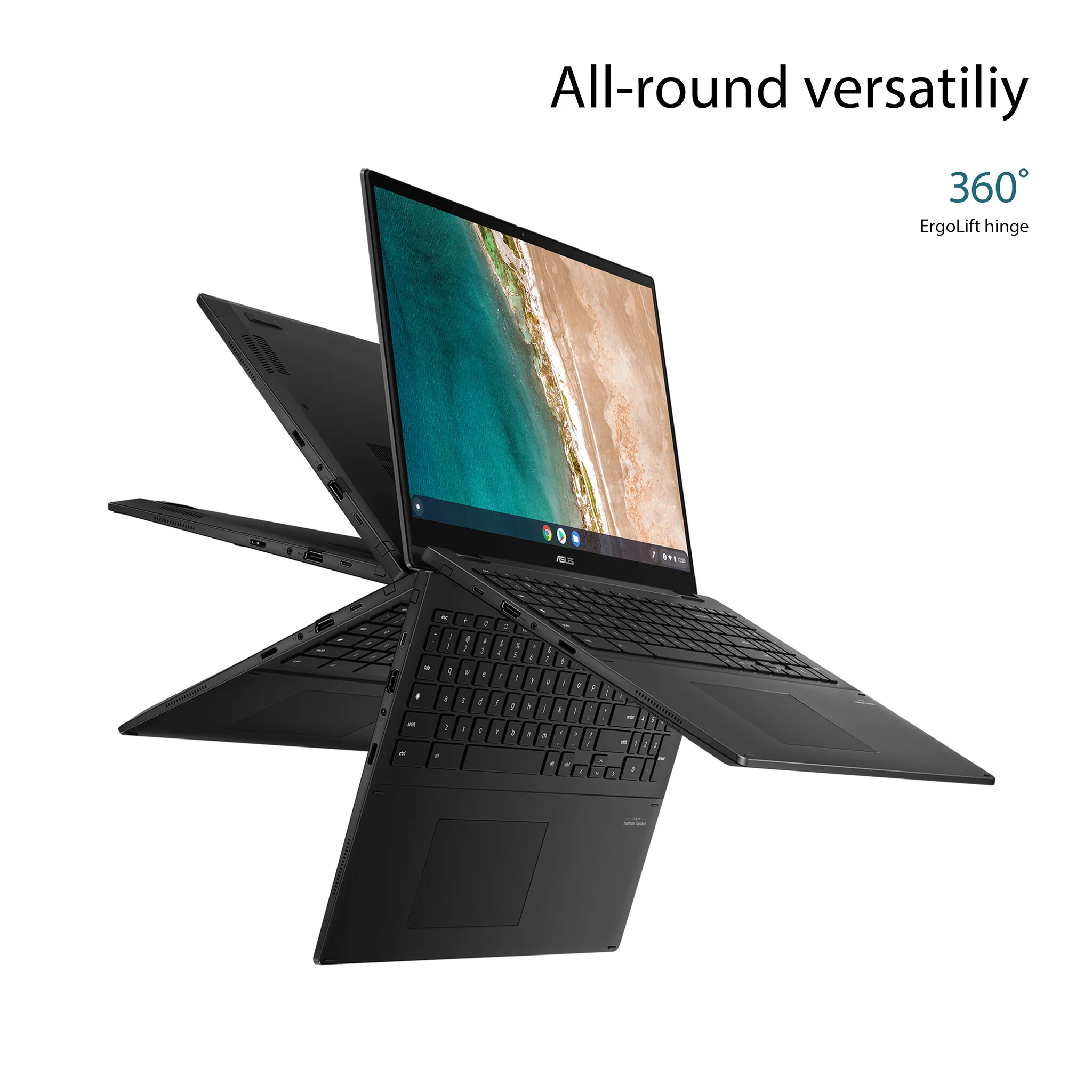 ASUS Chromebook Flip CX5 - 40.6 cm (16") - Touchscreen - Intel® Core™ i5-1235U - 8 GB LPDDR4x-SDRAM - 256 GB SSD - Wi-Fi 6E - ChromeOS - Grey - Image 6