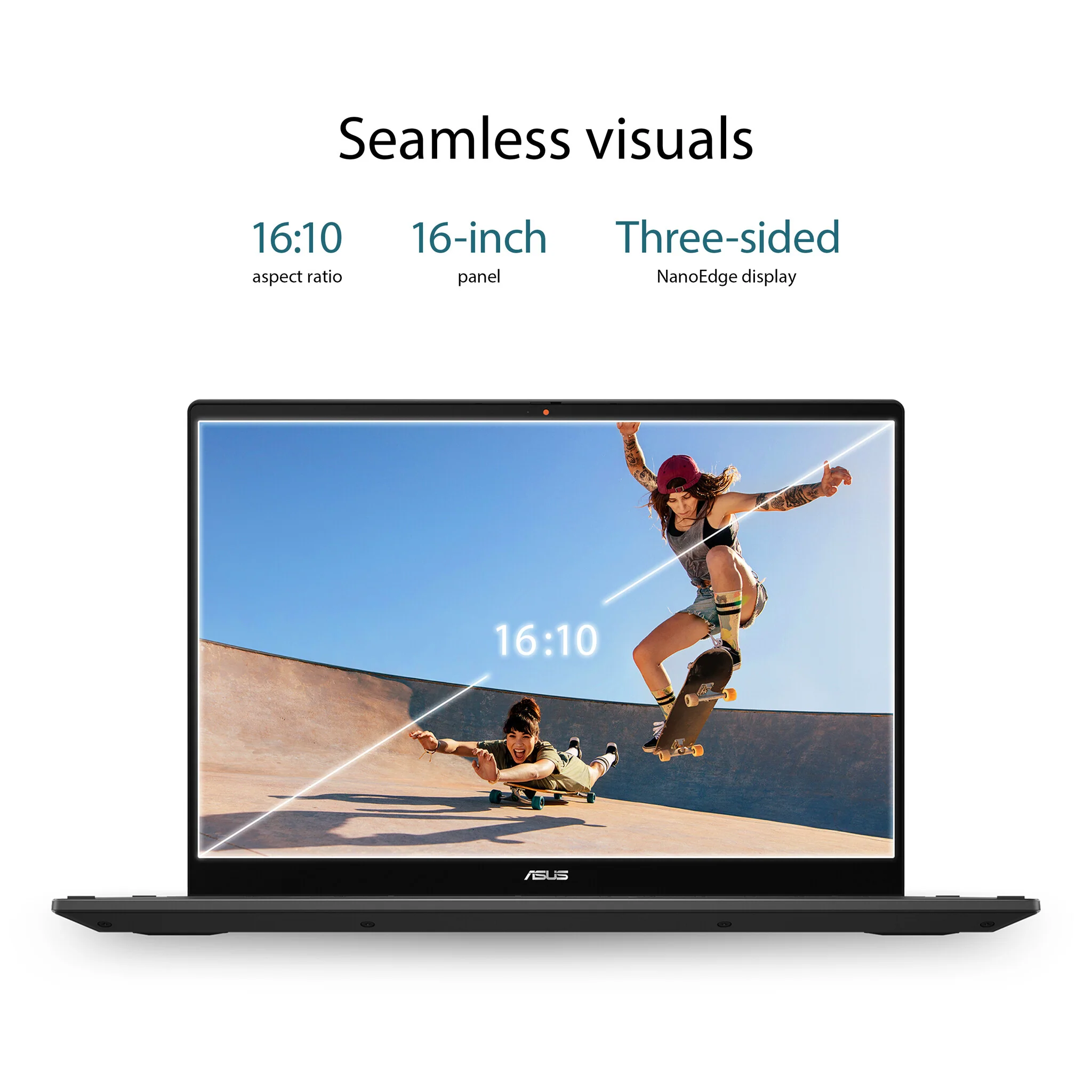 ASUS Chromebook Flip CX5 - 40.6 cm (16") - Touchscreen - Intel® Core™ i5-1235U - 8 GB LPDDR4x-SDRAM - 256 GB SSD - Wi-Fi 6E - ChromeOS - Grey - Image 7