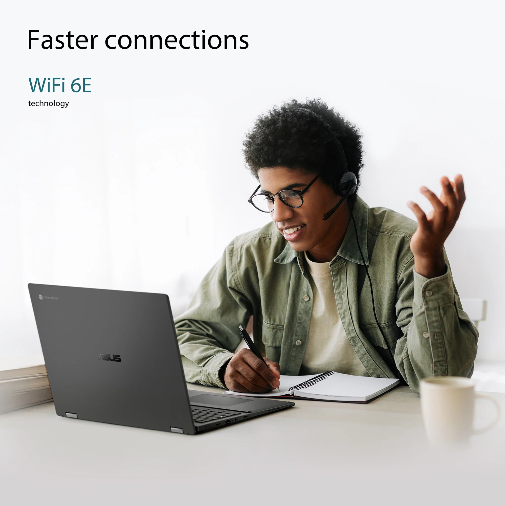ASUS Chromebook Flip CX5 - 40.6 cm (16") - Touchscreen - Intel® Core™ i5-1235U - 8 GB LPDDR4x-SDRAM - 256 GB SSD - Wi-Fi 6E - ChromeOS - Grey - Image 9