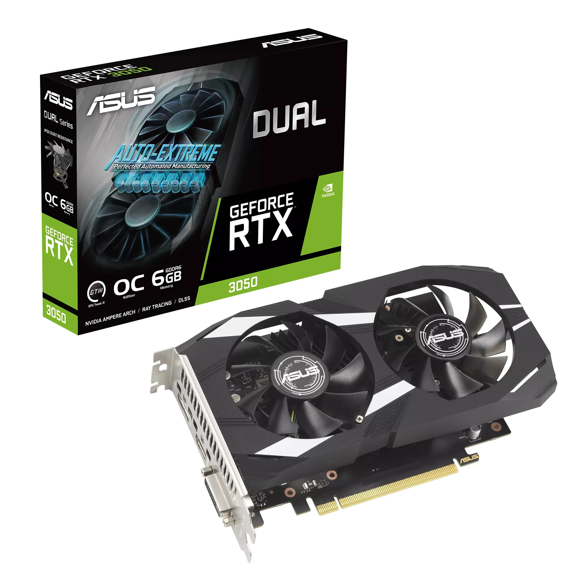 ASUS Dual - NVIDIA 6 GB GDDR6 GeForce RTX 3050 graphics card - Image 2