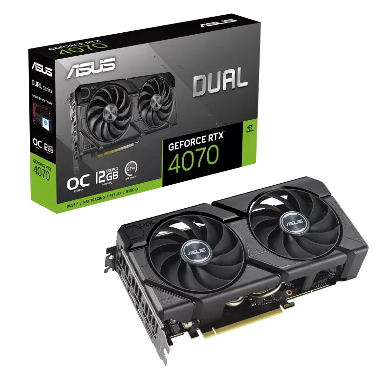 ASUS Dual OC Edition - NVIDIA 12 GB GDDR6X GeForce RTX 4070 graphics card - Image 2
