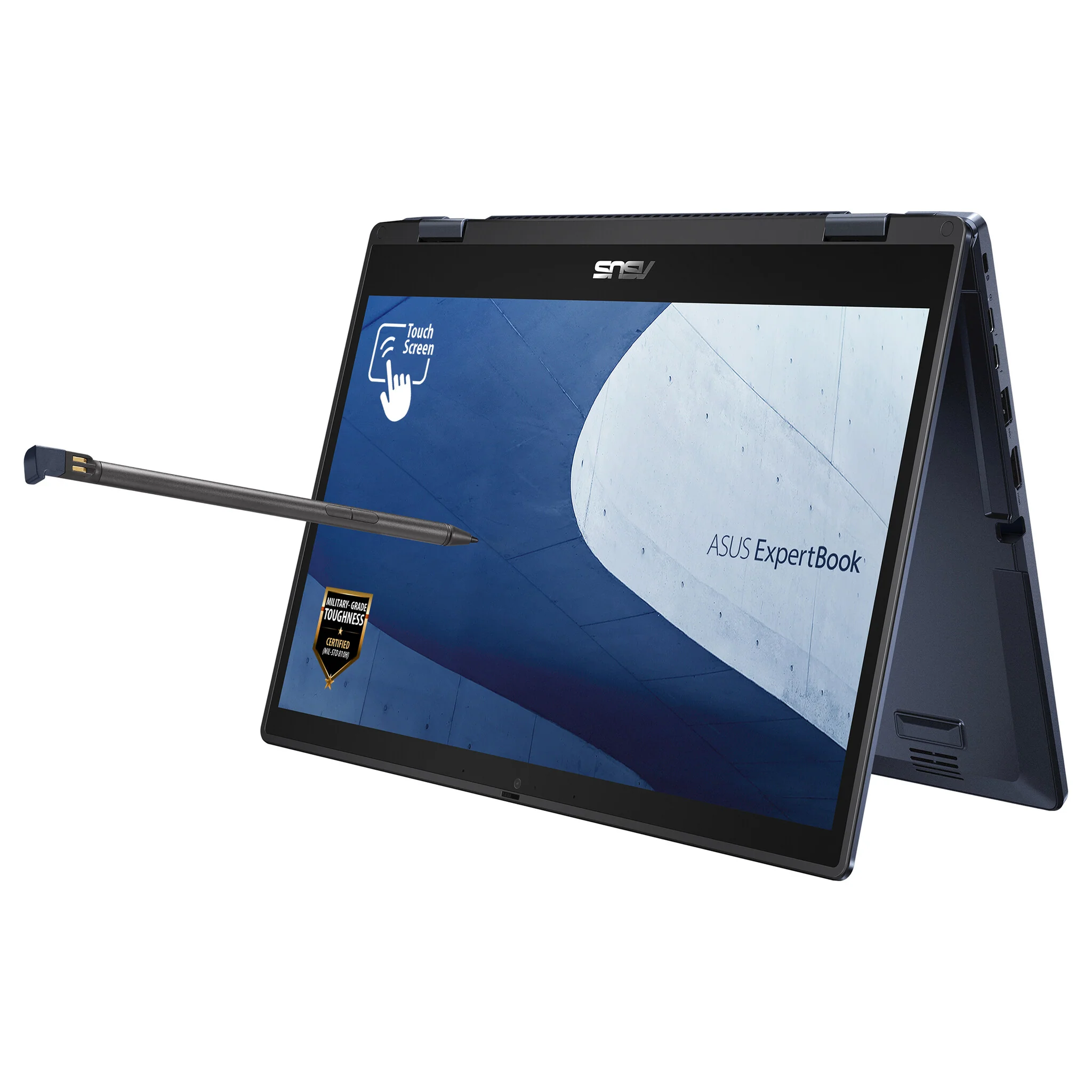 ASUS ExpertBook B3 Flip Hybrid (2-in-1) - 35.6 cm (14") - Touchscreen - Intel® Core™ i5-1235U - 8 GB DDR4-SDRAM - 256 GB SSD - Wi-Fi 6 - Windows 11 Pro Education - Black - Image 2