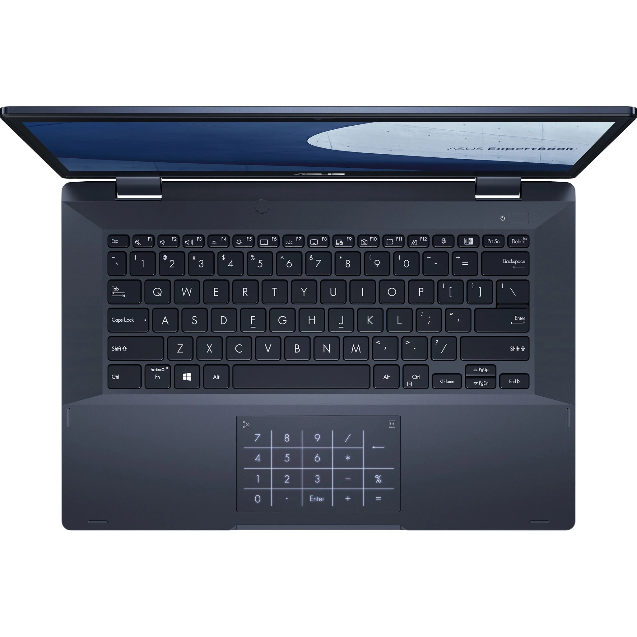 ASUS ExpertBook B3 Flip Hybrid (2-in-1) - 35.6 cm (14") - Touchscreen - Intel® Core™ i5-1235U - 8 GB DDR4-SDRAM - 256 GB SSD - Wi-Fi 6 - Windows 11 Pro Education - Black - Image 4