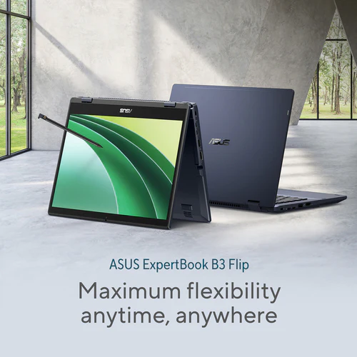 ASUS ExpertBook B3 Flip Hybrid (2-in-1) - 35.6 cm (14") - Touchscreen - Intel® Core™ i5-1335U - 8 GB DDR4-SDRAM - 256 GB SSD - Wi-Fi 6E - Windows 11 Pro Education - Black - Image 15