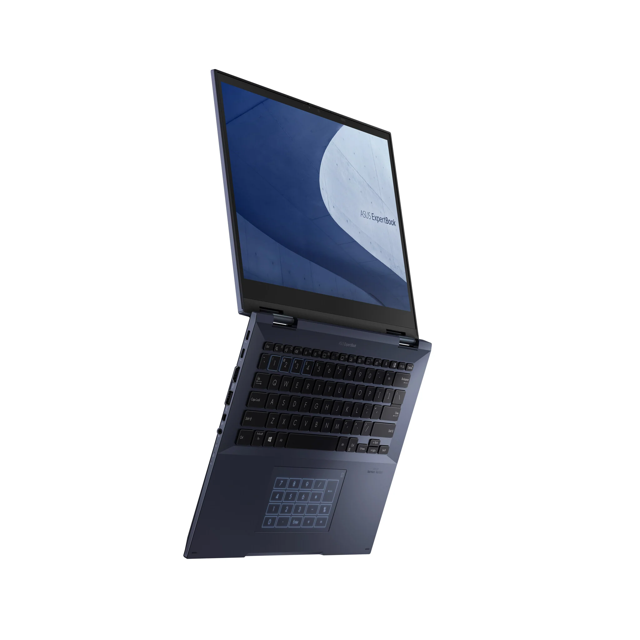 ASUS ExpertBook Hybrid (2-in-1) - 35.6 cm (14") - Touchscreen - Intel® Core™ i7-1195G7 - 16 GB DDR4-SDRAM - 512 GB SSD - Wi-Fi 6 - Windows 10 Pro - Black - Image 4