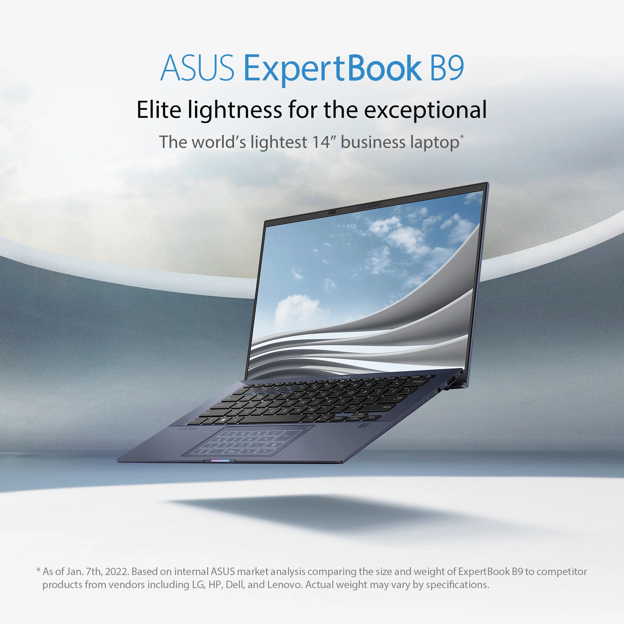 ASUS ExpertBook B9 Laptop - 35.6 cm (14") - Intel® Core™ i7-1165G7 - 16 GB LPDDR4x-SDRAM - 1 TB SSD - Wi-Fi 6 - Windows 11 Pro - Black - Image 7