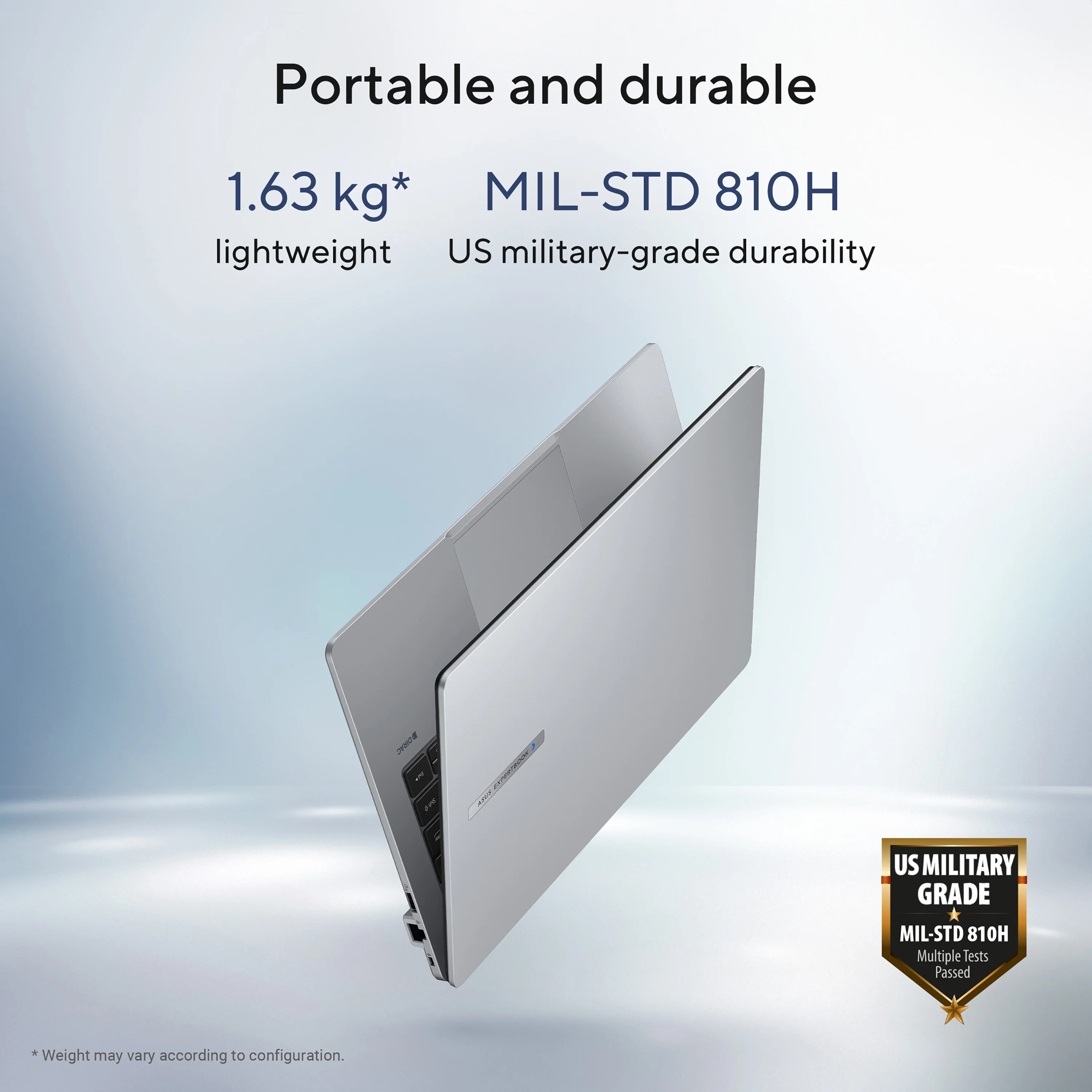 ASUS ExpertBook P1 Laptop - 39.6 cm (15.6") - Intel® Core™ i7-13620H - 16 GB DDR5-SDRAM - 512 GB SSD - Wi-Fi 6 - Windows 11 Pro - Grey - Image 10