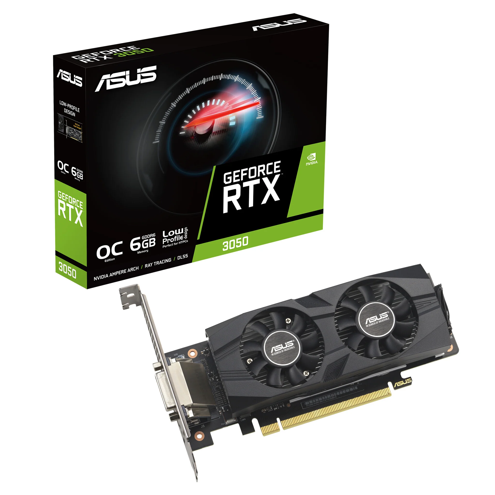 ASUS Low Profile "BRK OC Edition" - NVIDIA 6 GB GDDR6 GeForce RTX 3050 graphics card - Image 2