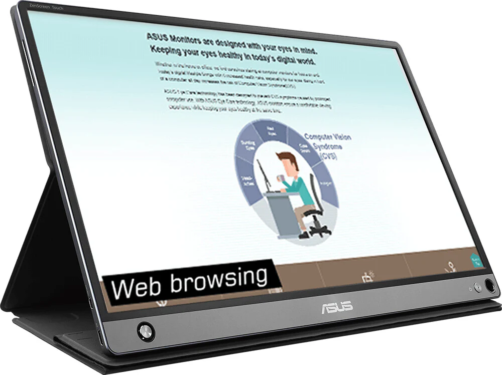 ASUS MB16AMT - 39.6 cm (15.6") - 1920 x 1080 pixels Full HD LED Touchscreen Monitor - Image 2