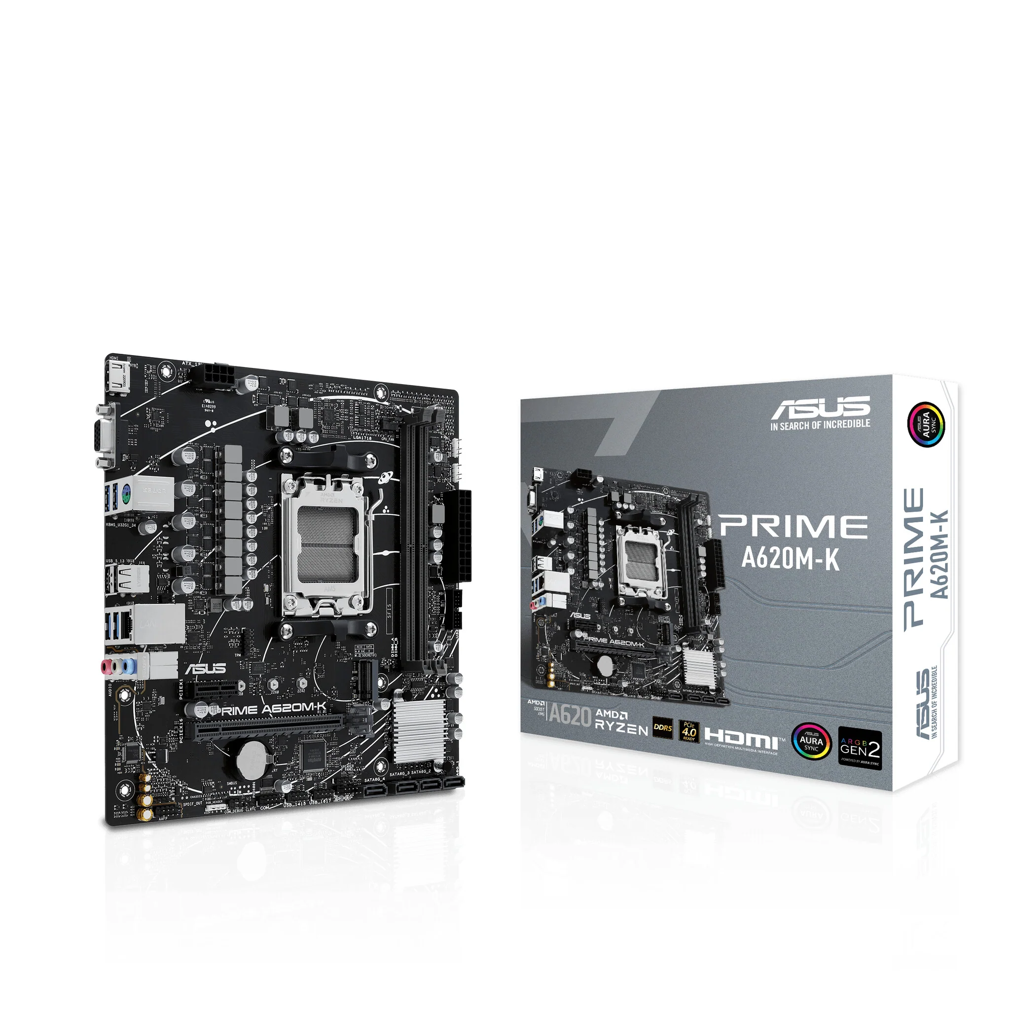 ASUS PRIME A620M-K micro ATX motherboard - AMD A620 Socket AM5 - Image 2