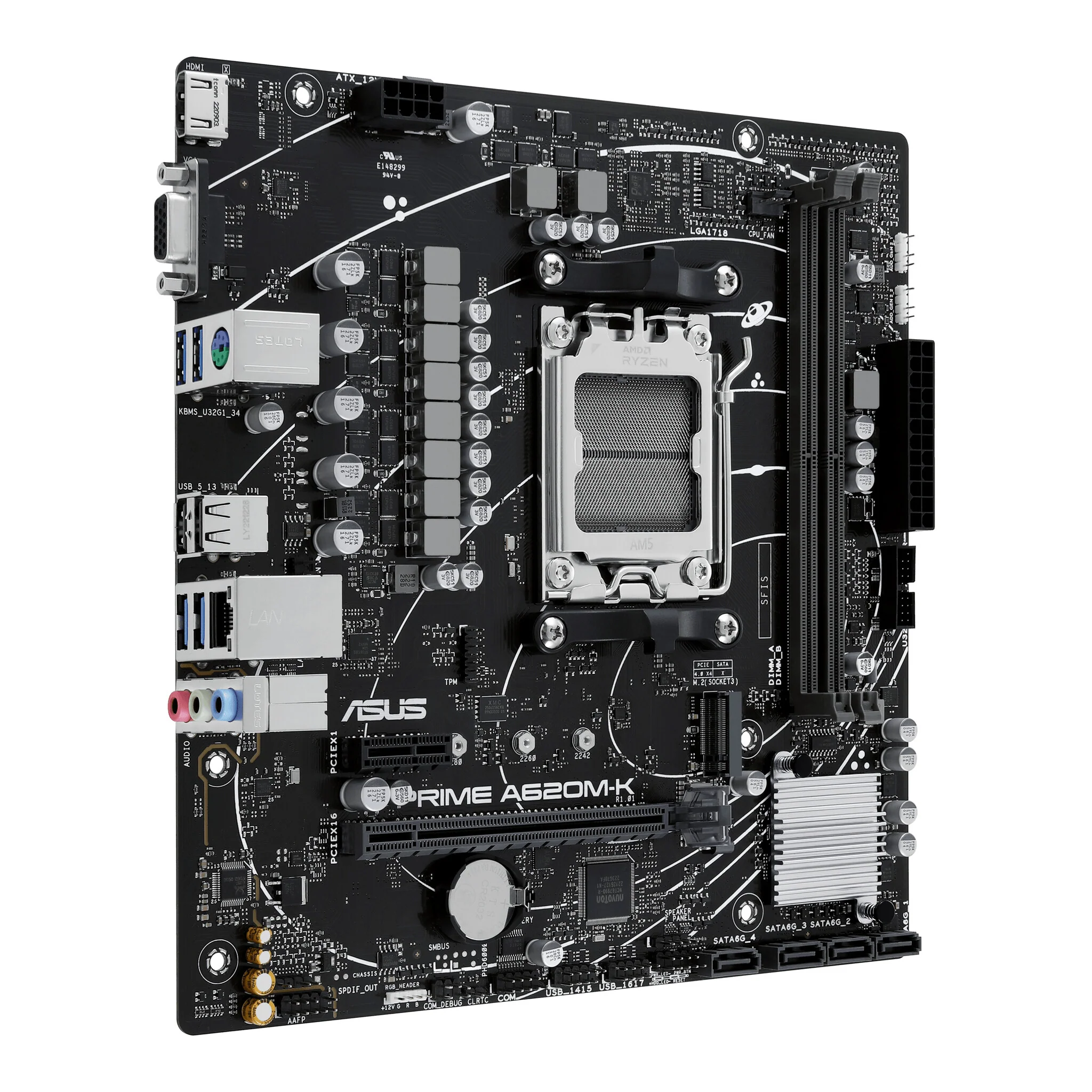 ASUS PRIME A620M-K micro ATX motherboard - AMD A620 Socket AM5 - Image 3