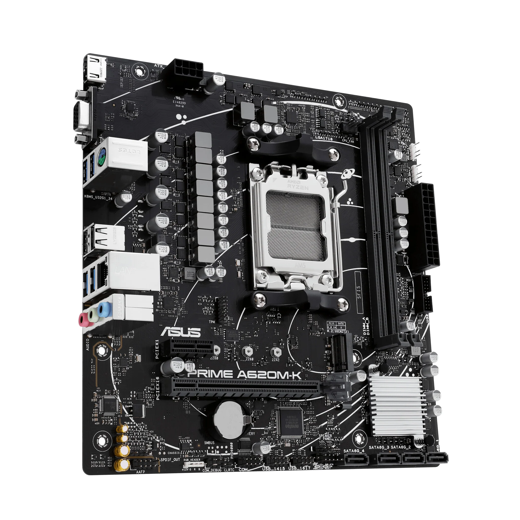 ASUS PRIME A620M-K micro ATX motherboard - AMD A620 Socket AM5 - Image 4