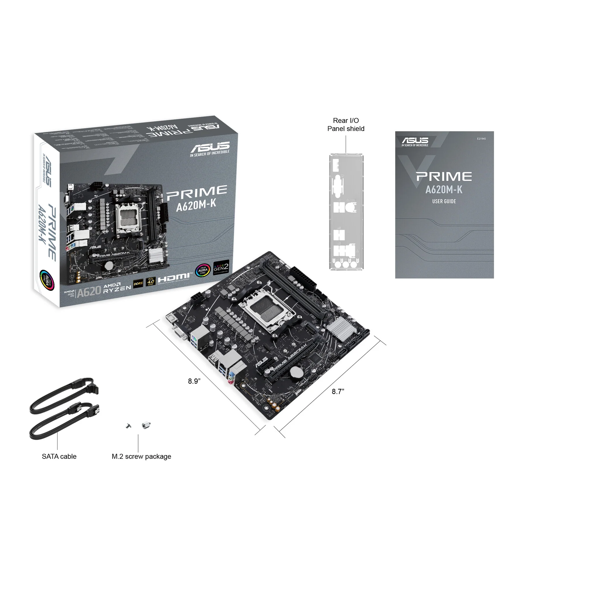 ASUS PRIME A620M-K micro ATX motherboard - AMD A620 Socket AM5 - Image 7