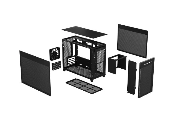 Asus Prime AP201 - MicroATX Mini Tower Case in Black - Image 10