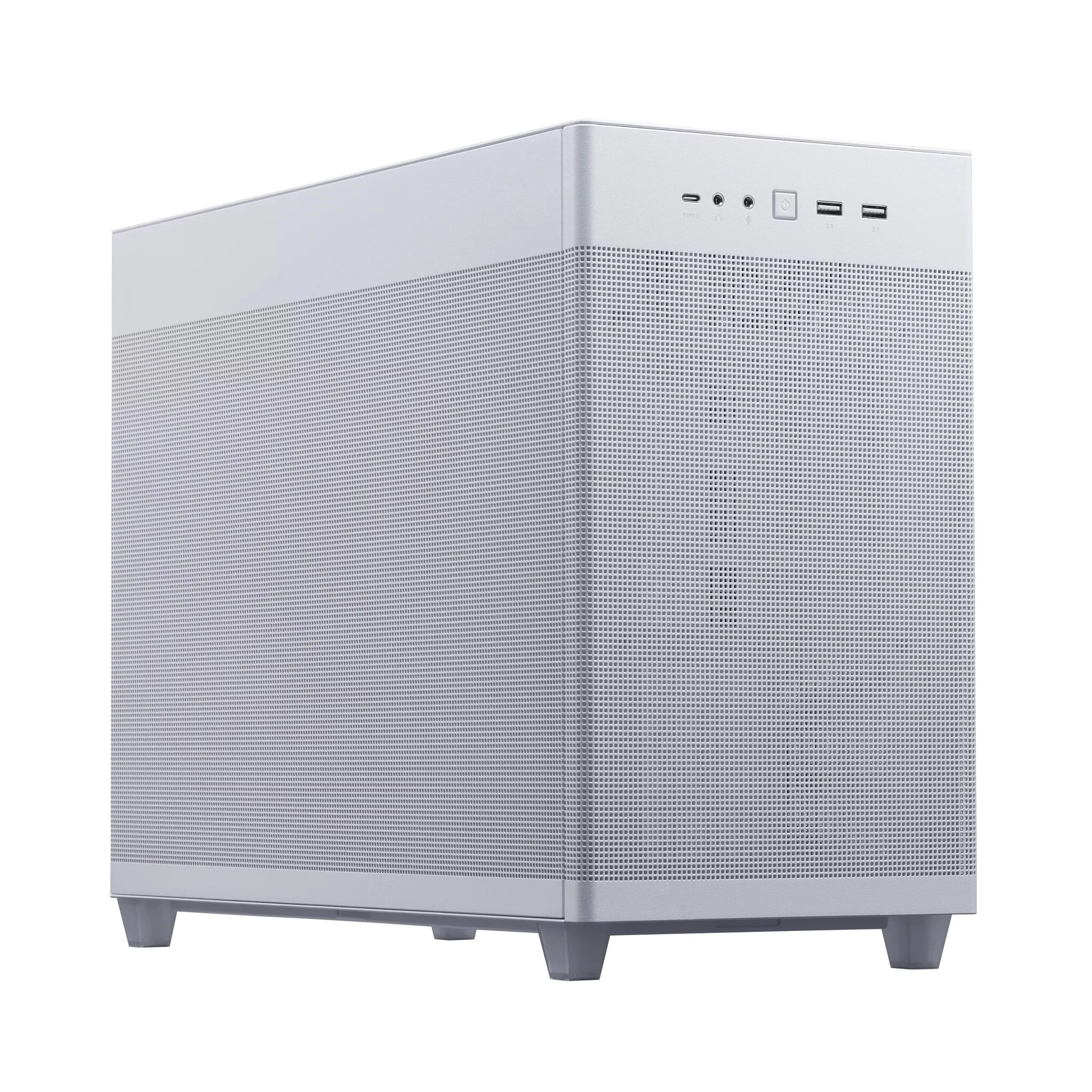 Asus Prime AP201 - MicroATX Mini Tower Case in White - Image 4