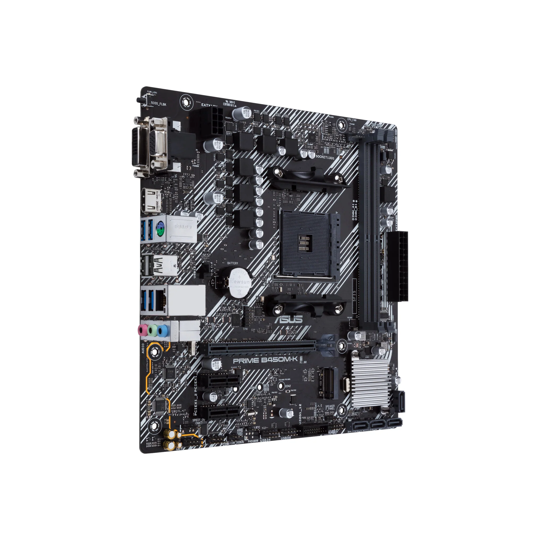 ASUS Prime B450M-K II micro ATX motherboard - AMD B450 Socket AM4 - Image 2