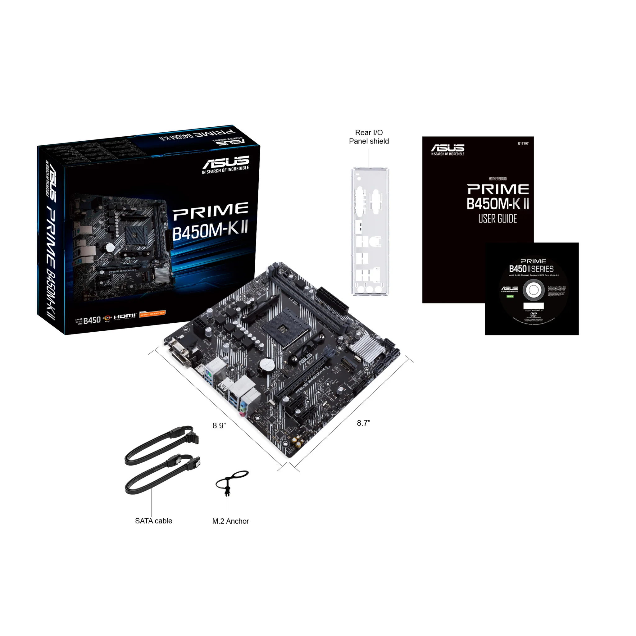 ASUS Prime B450M-K II micro ATX motherboard - AMD B450 Socket AM4 - Image 6