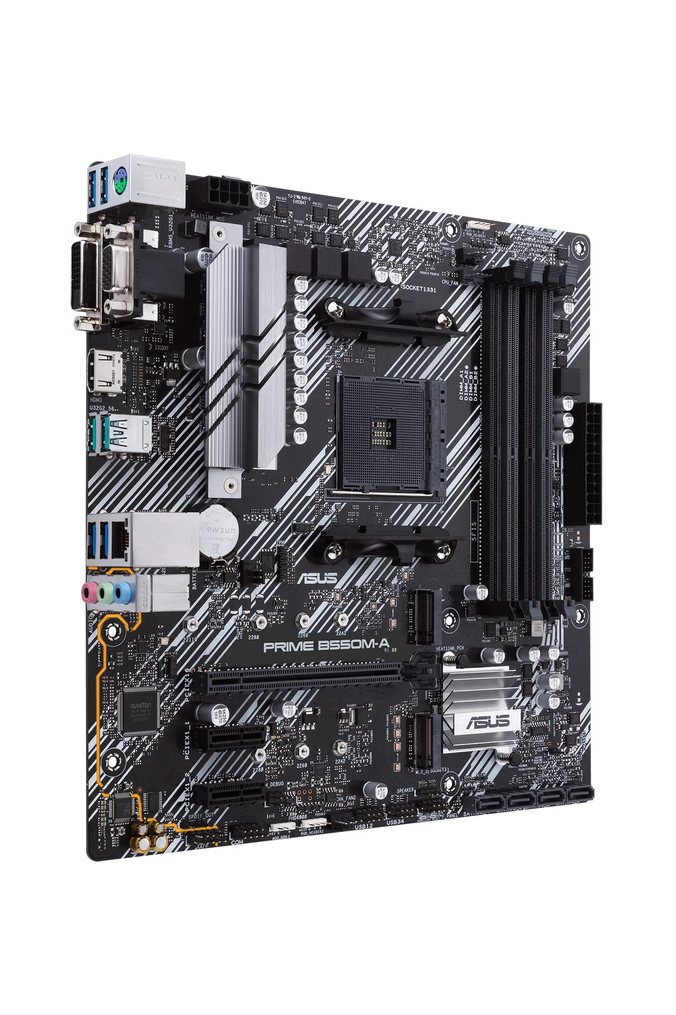 ASUS PRIME B550M-A micro ATX motherboard - AMD B550 Socket AM4 - Image 2