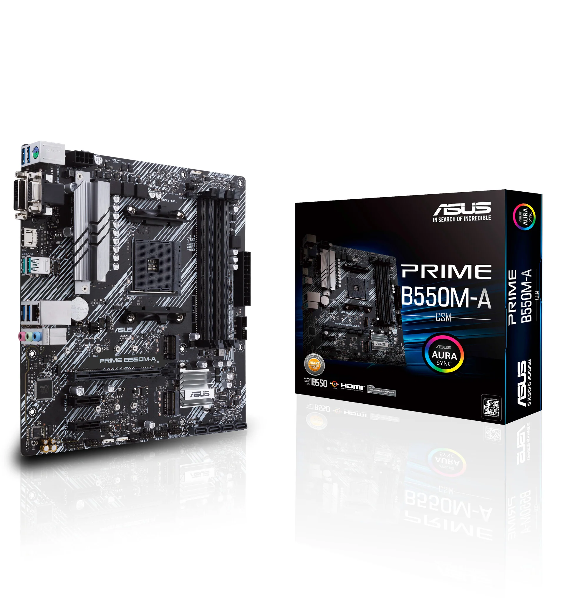 ASUS Prime B550M-A/CSM micro ATX motherboard- AMD B550 Socket AM4 - Image 6