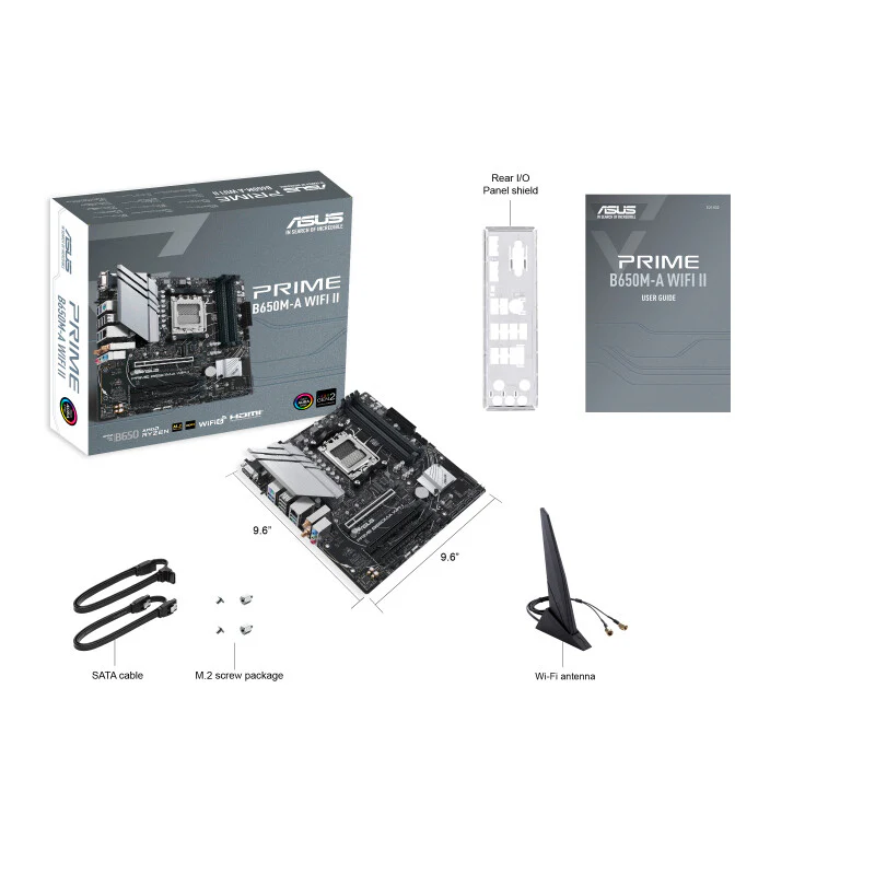 ASUS PRIME B650M-A WIFI II micro ATX motherboard - AMD B650 Socket AM5 - Image 7