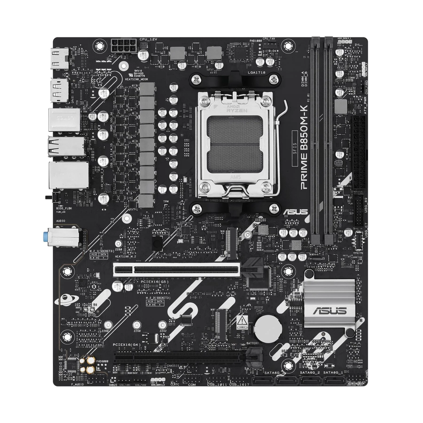 ASUS PRIME B850M-K micro ATX motherboard - AMD B850 Socket AM5 - Image 2