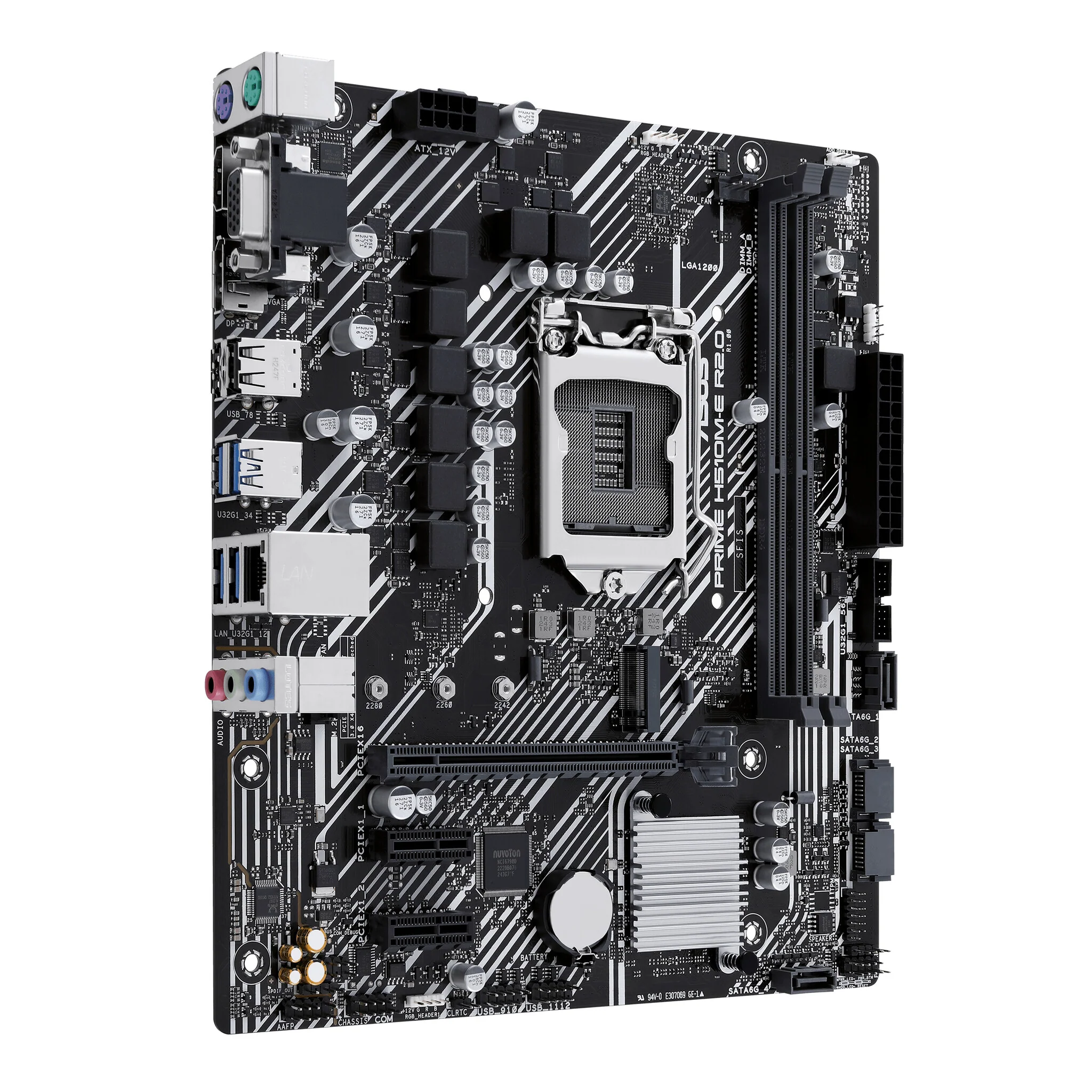 ASUS PRIME H510M-E R2.0 micro ATX motherboard - Intel H470 LGA 1200 - Image 2