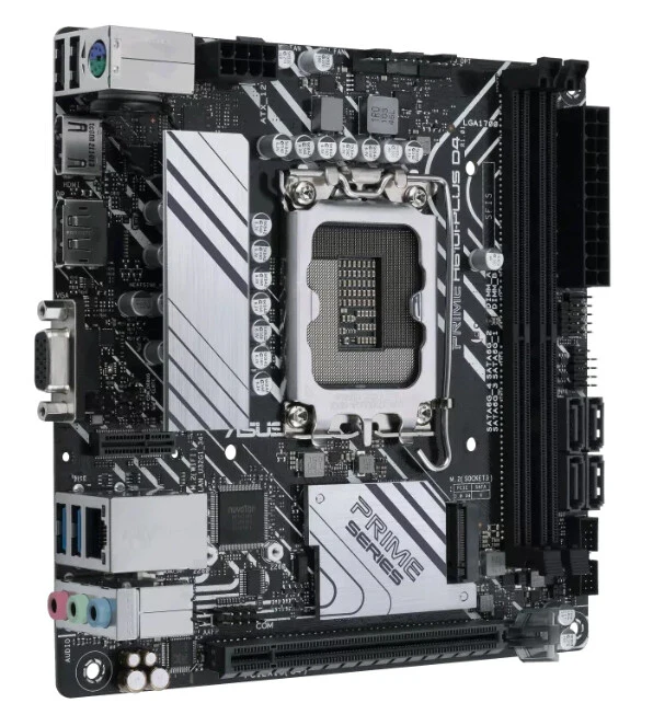 ASUS PRIME H610I-PLUS D4-CSM mini ITX motherboard - Intel H610 LGA 1700 - Image 2