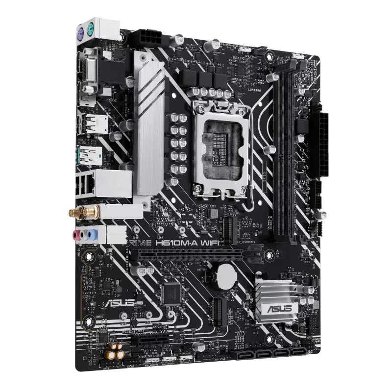 ASUS PRIME H610M-A WIFI micro ATX motherboard - Intel H610 LGA 1700 - Image 3
