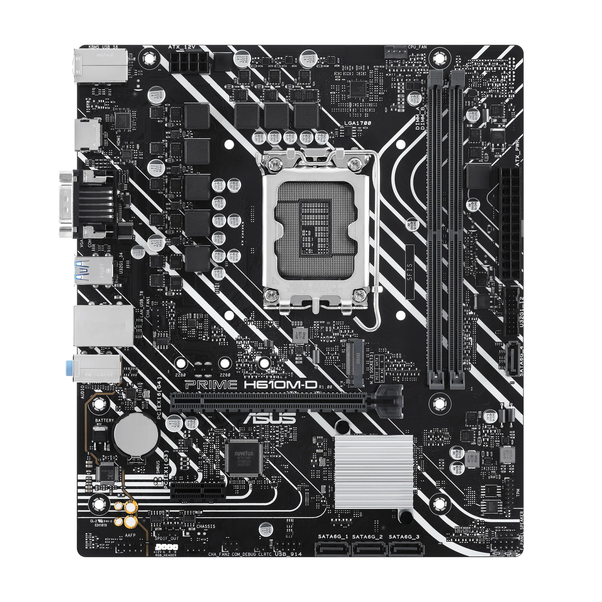 ASUS PRIME H610M-D micro ATX motherboard - Intel H610 LGA 1700