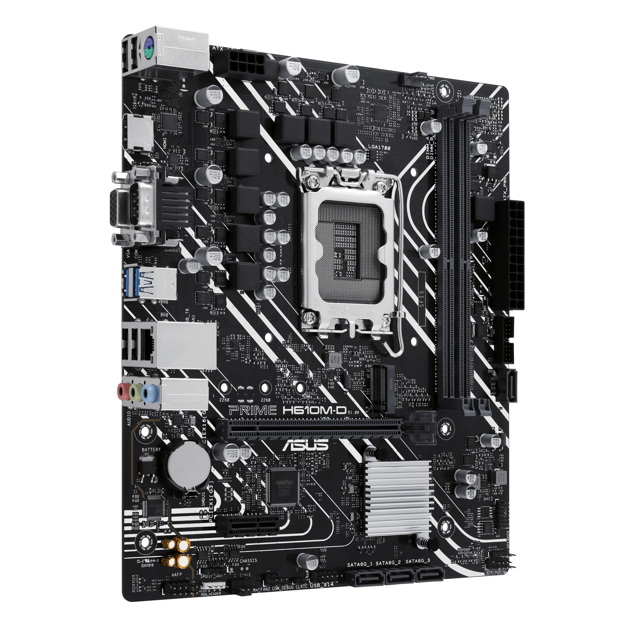 ASUS PRIME H610M-D micro ATX motherboard - Intel H610 LGA 1700 - Image 2