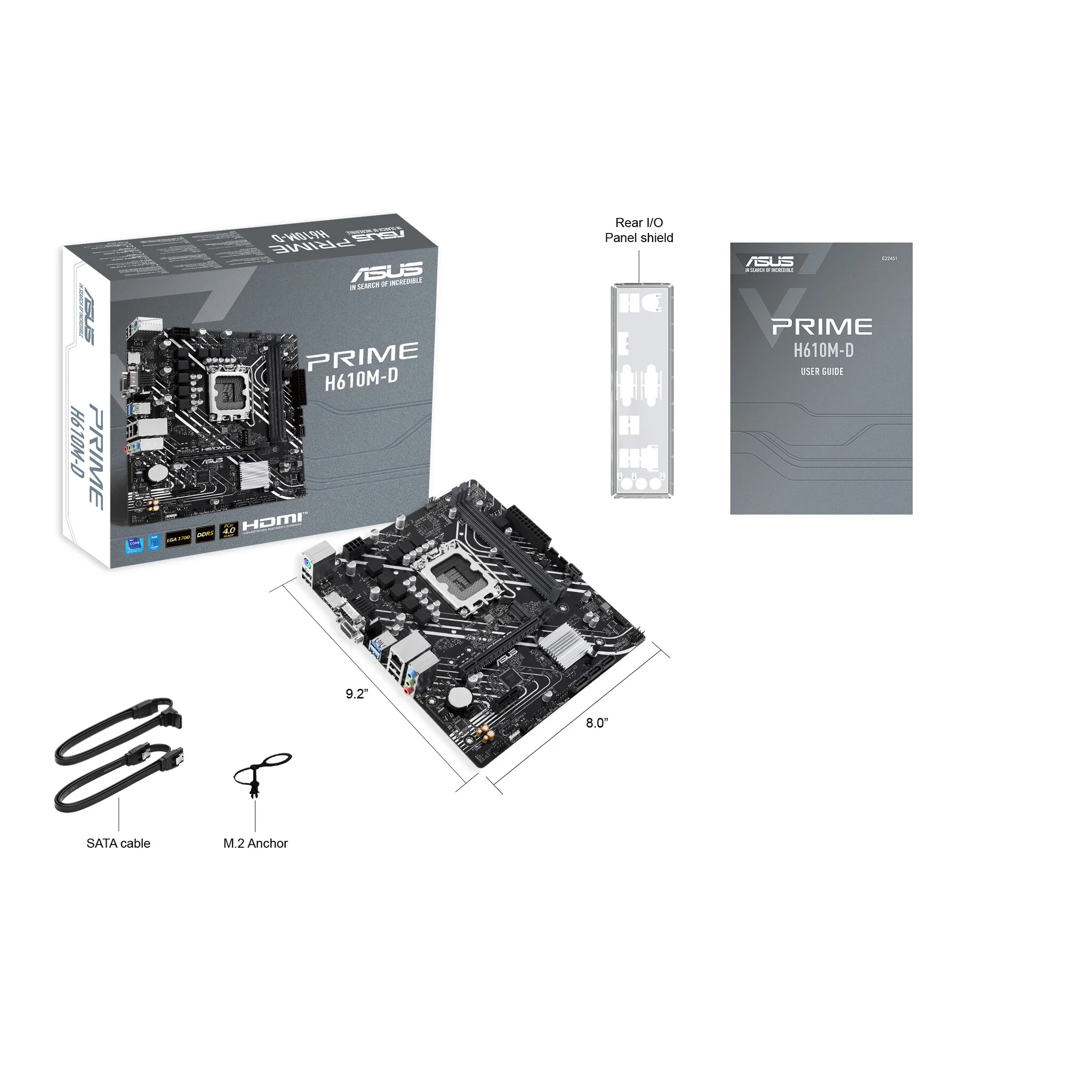 ASUS PRIME H610M-D micro ATX motherboard - Intel H610 LGA 1700 - Image 6