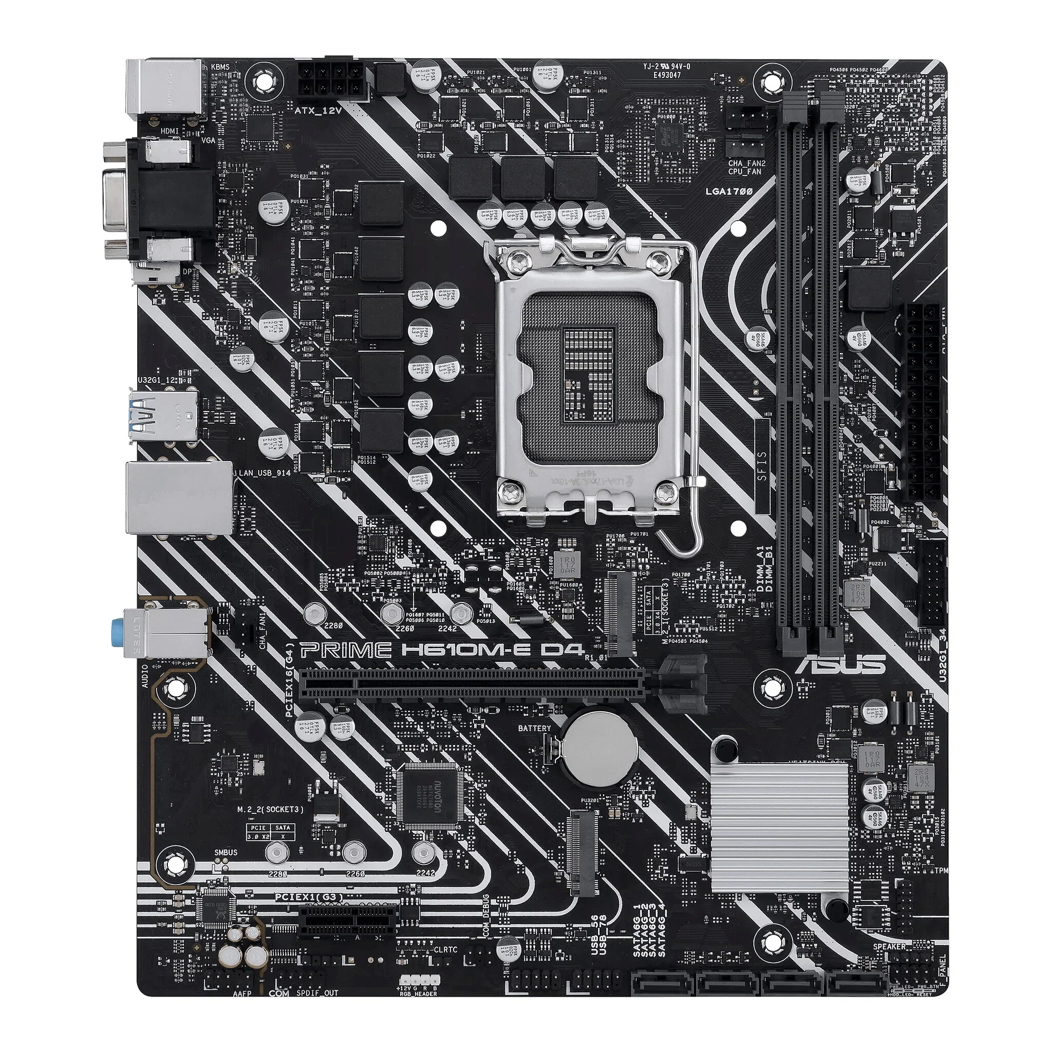 ASUS PRIME H610M-E D4-CSM micro ATX Motherboard - Intel H610 LGA 1700 - Image 4