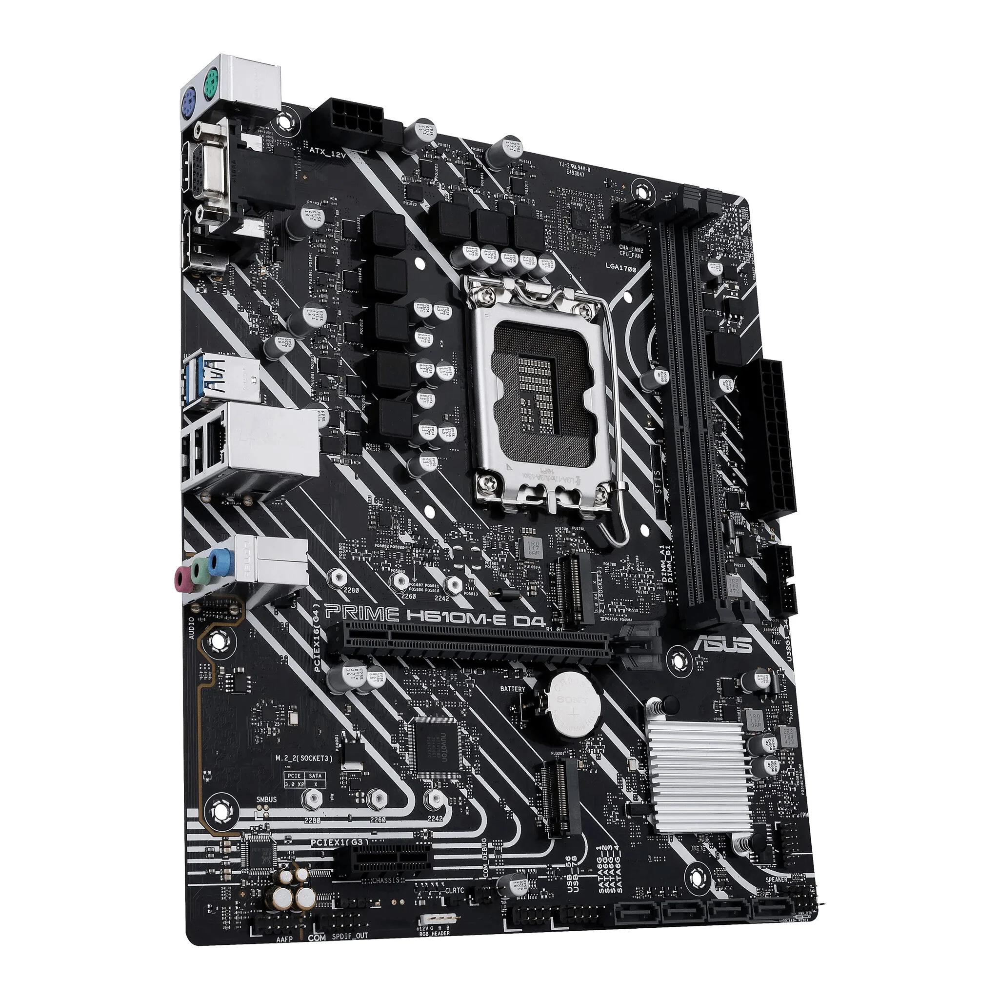 ASUS PRIME H610M-E D4-CSM micro ATX motherboard - Intel H610 LGA 1700 - Image 2