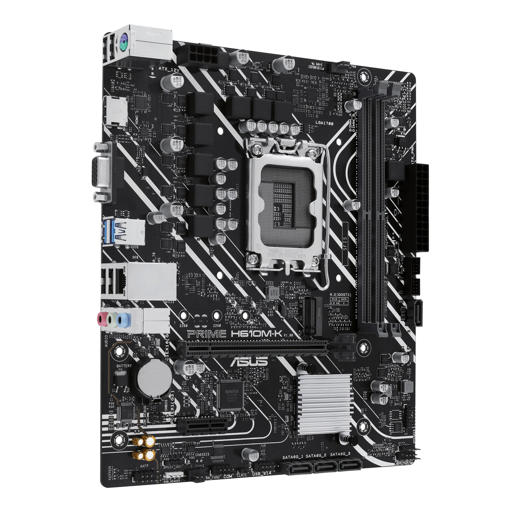 ASUS Prime H610M-K micro ATX motherboard - Intel H610 LGA 1700 - Image 2