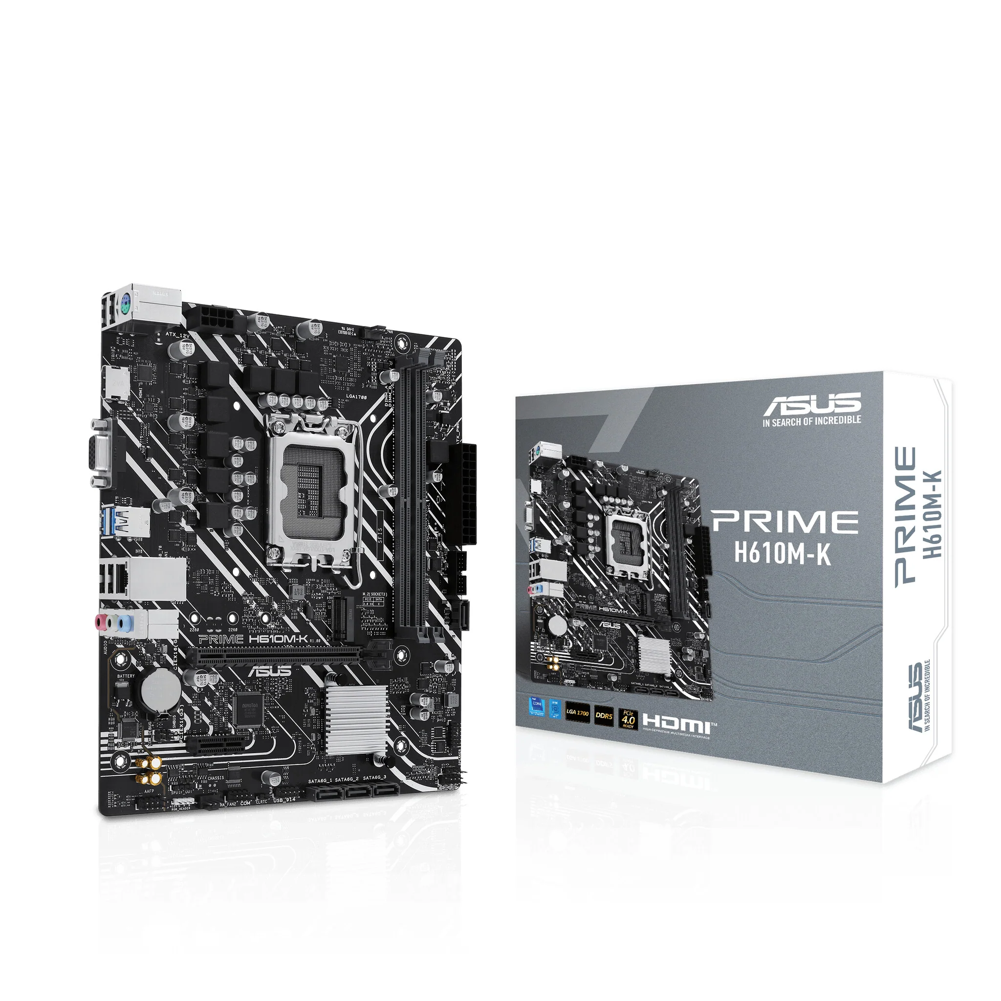 ASUS Prime H610M-K micro ATX motherboard - Intel H610 LGA 1700 - Image 5