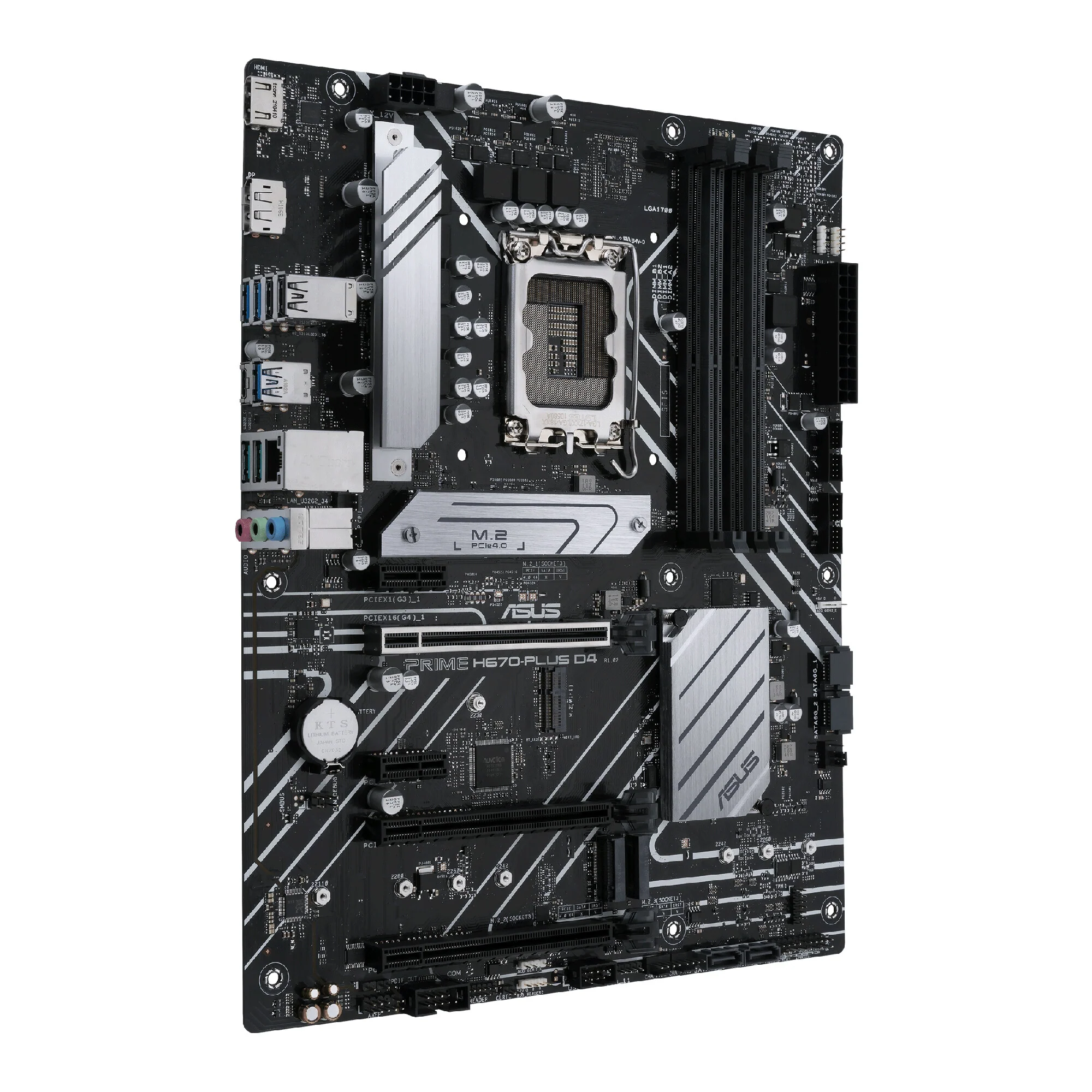 ASUS PRIME H670-PLUS D4 ATX motherboard - Intel H670 LGA 1700 - Image 2