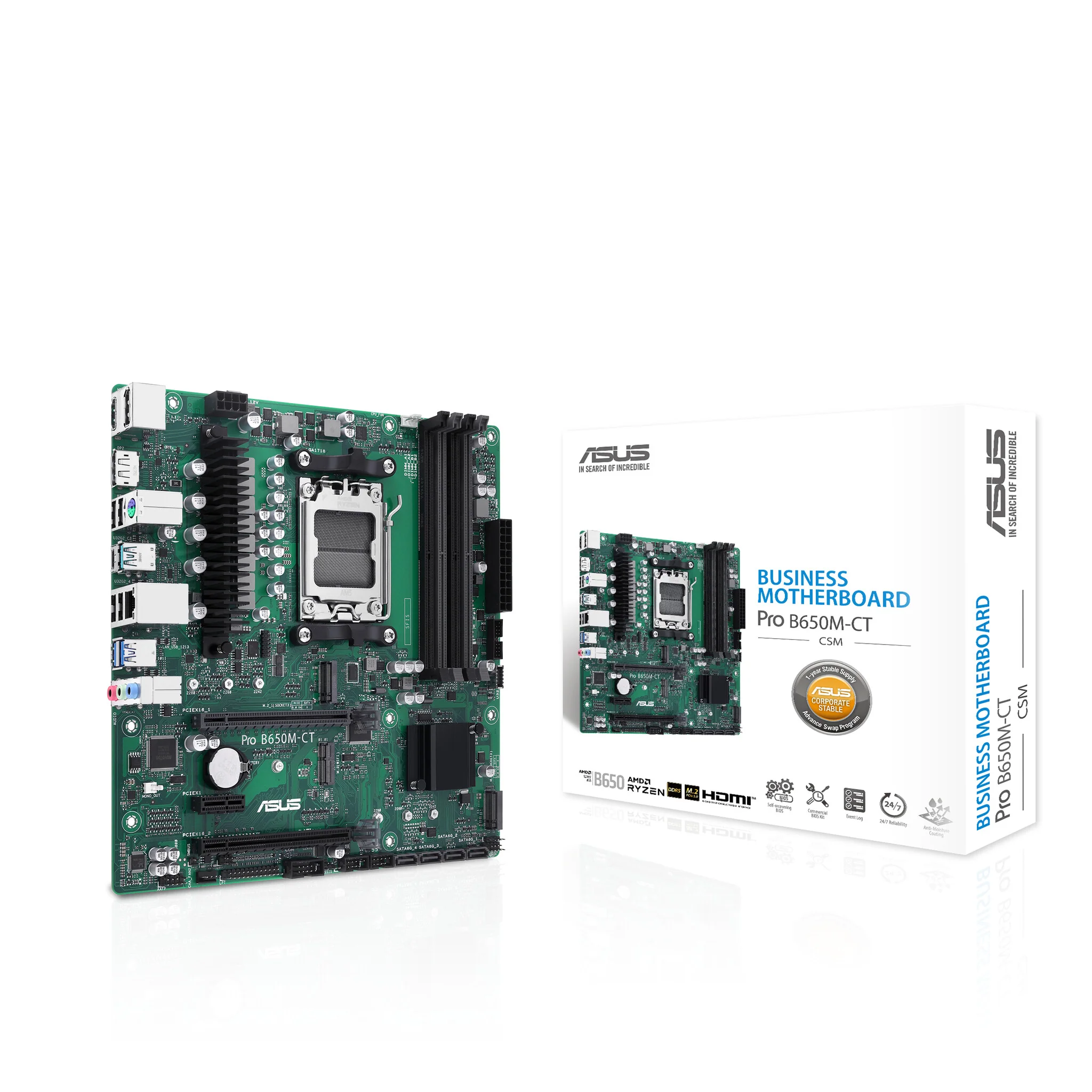ASUS PRO B650M-CT-CSM micro ATX motherboard - AMD B650 Socket AM5 - Image 5