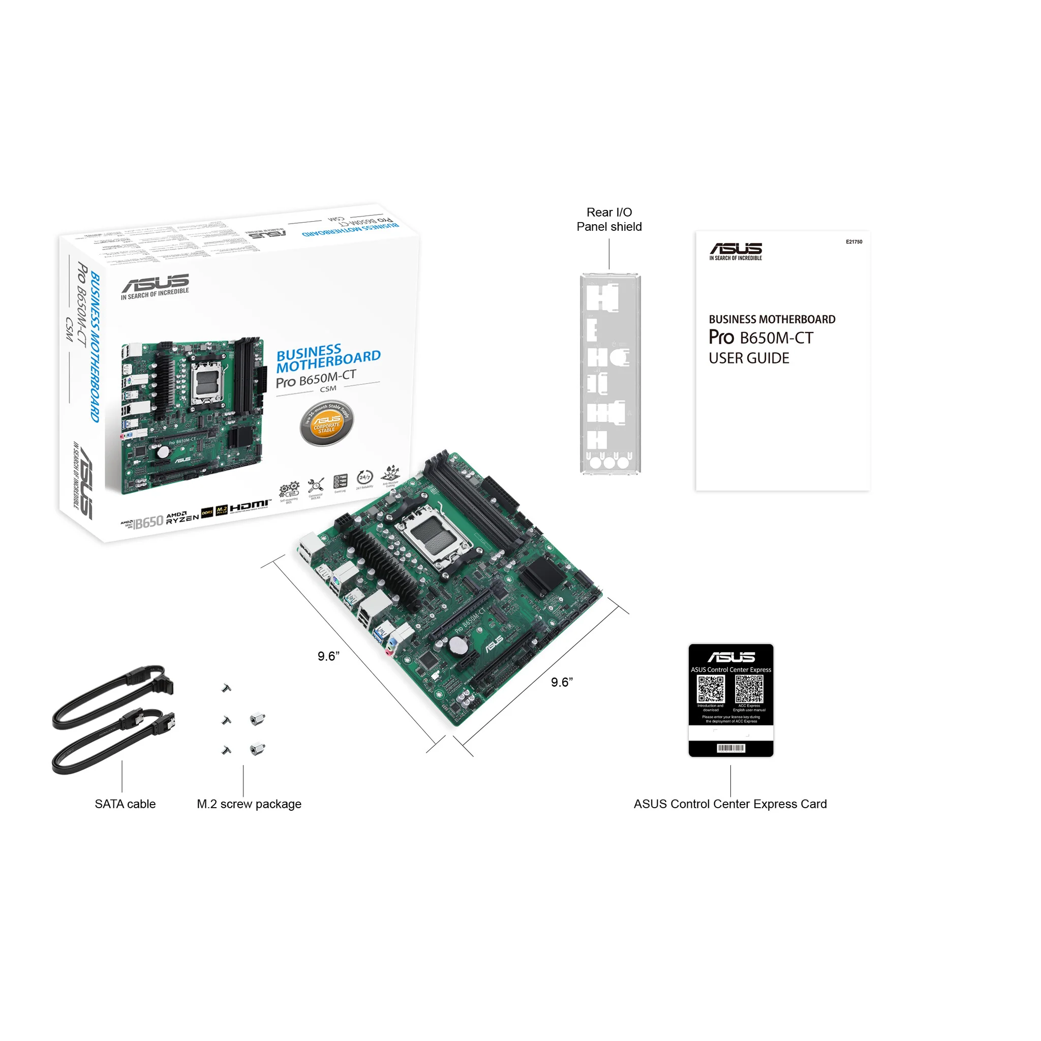 ASUS PRO B650M-CT-CSM micro ATX motherboard - AMD B650 Socket AM5 - Image 6