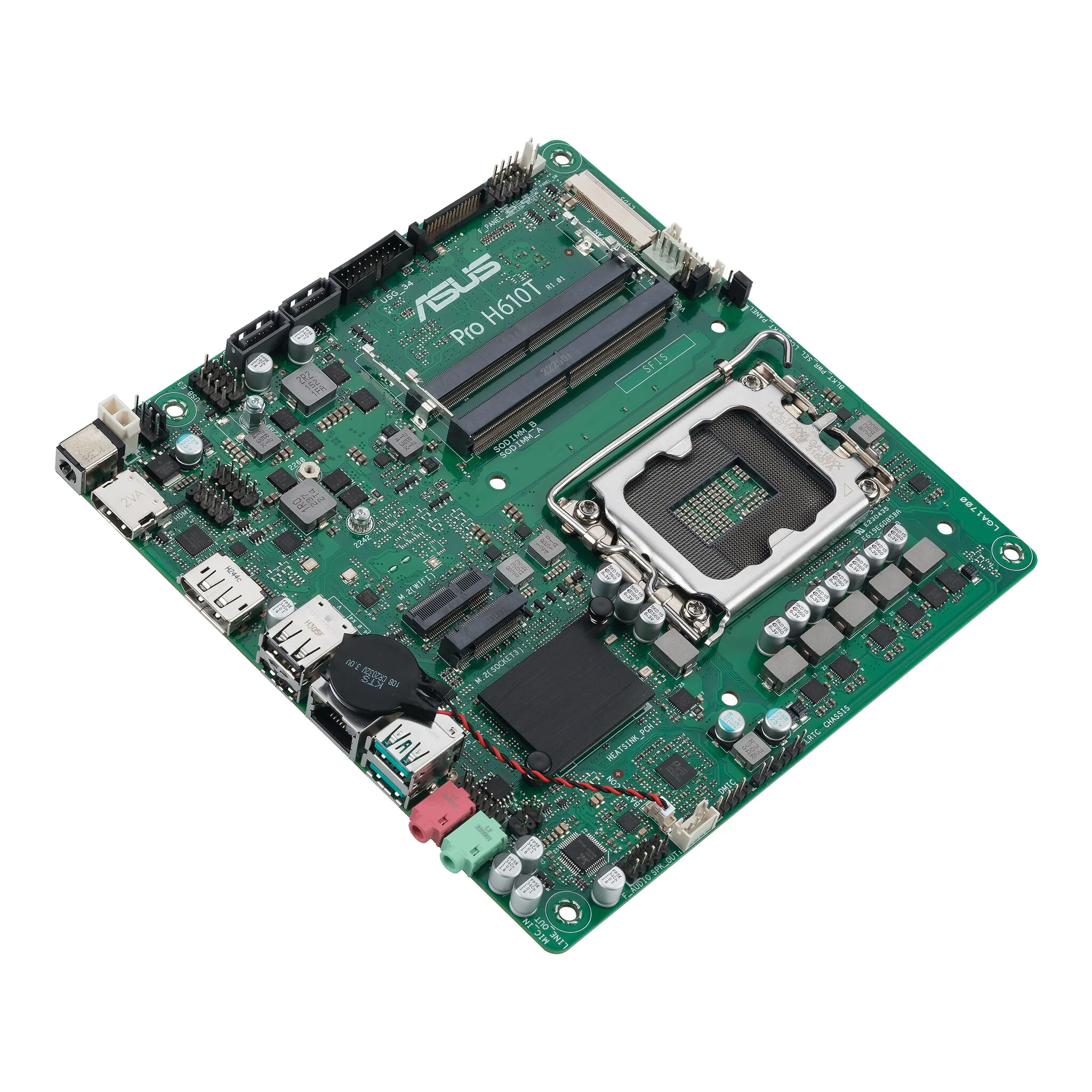 ASUS PRO H610T-CSM mini ITX motherboard - Intel H610 LGA 1700 - Image 4