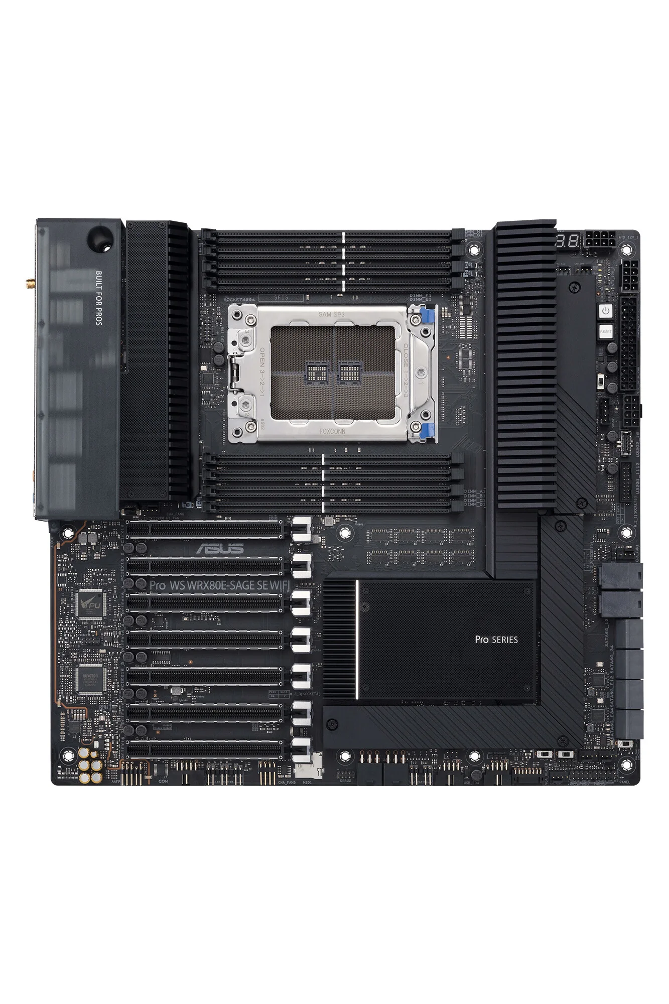 ASUS Pro WS WRX80E-SAGE SE WIFI II Extended ATX motherboard - AMD WRX80 Socket sWRX8 - Image 2