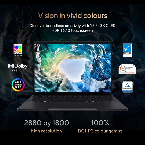 ASUS ProArt PX13 Hybrid (2-in-1) - 33.8 cm (13.3") - Touchscreen - AMD Ryzen AI 9 HX 370 - 32 GB LPDDR5x-SDRAM - 2 TB SSD - NVIDIA GeForce RTX 4070 - Wi-Fi 7 - Windows 11 Home - Black - Image 9