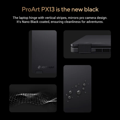 ASUS ProArt PX13 Hybrid (2-in-1) - 33.8 cm (13.3") - Touchscreen - AMD Ryzen AI 9 HX 370 - 32 GB LPDDR5x-SDRAM - 1 TB SSD - NVIDIA GeForce RTX 4060 - Wi-Fi 7 - Windows 11 Home - Black - Image 12