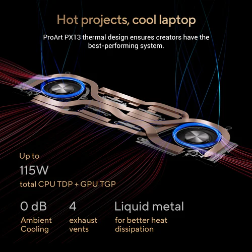ASUS ProArt PX13 Hybrid (2-in-1) - 33.8 cm (13.3") - Touchscreen - AMD Ryzen AI 9 HX 370 - 32 GB LPDDR5x-SDRAM - 1 TB SSD - NVIDIA GeForce RTX 4060 - Wi-Fi 7 - Windows 11 Home - Black - Image 13